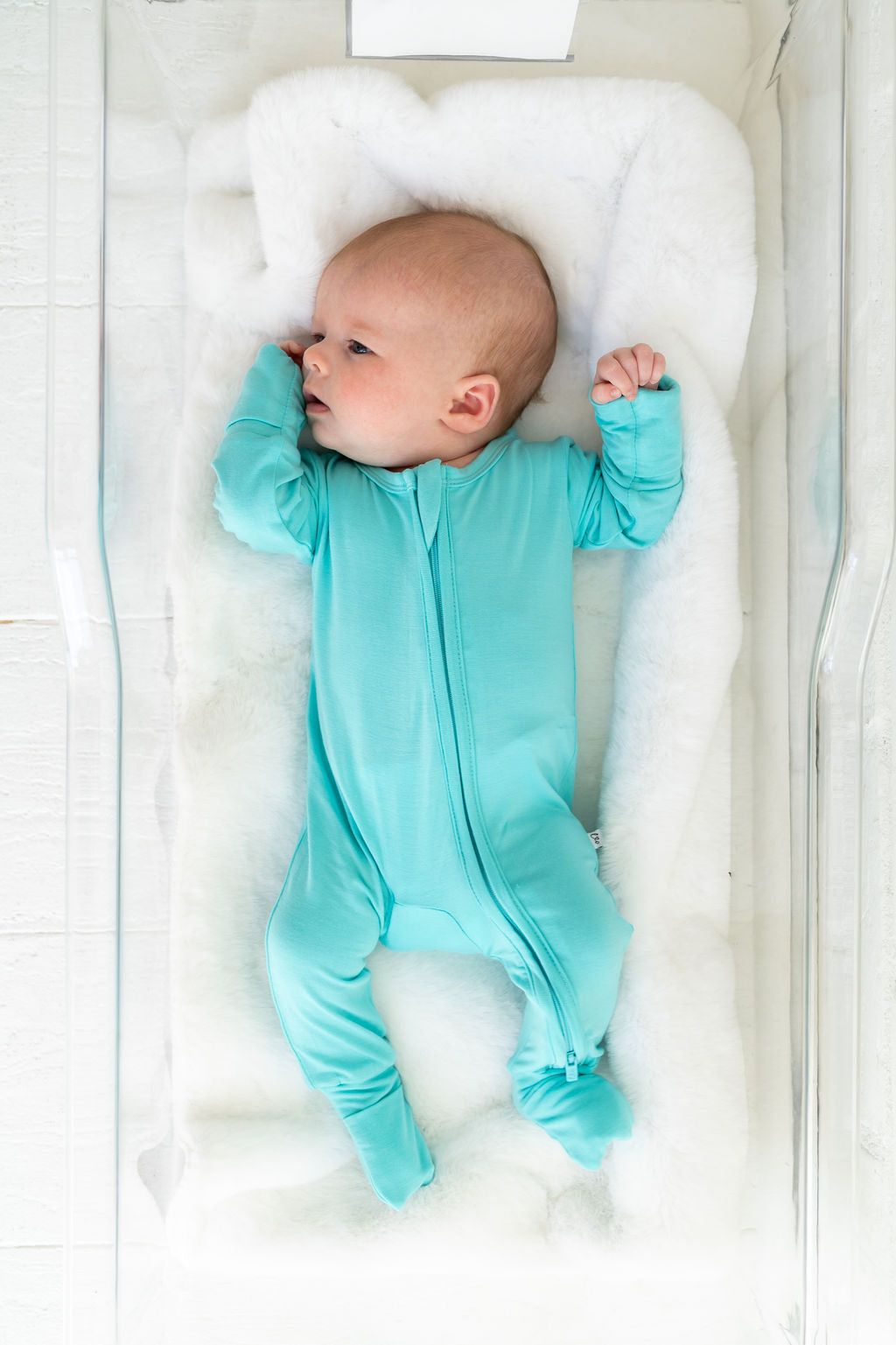 Lagoon Solid Bamboo Convertible Footie