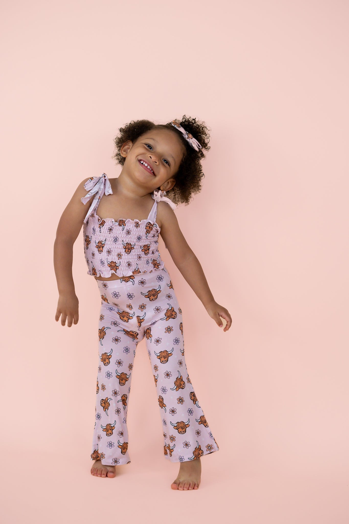 Exclusive Highland Cutie Dream Smocked Flare Set