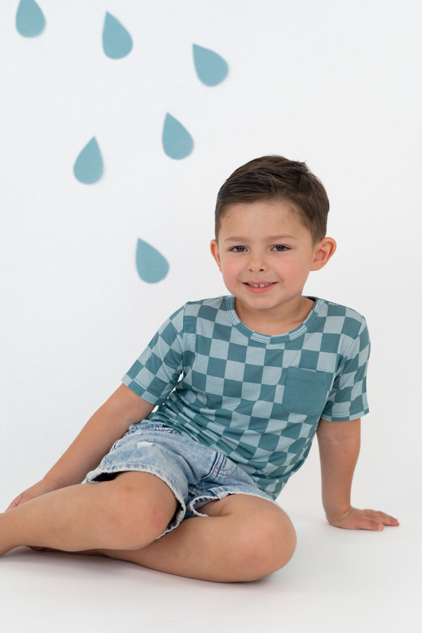 Stormy Checkers Dream Pocket Tee