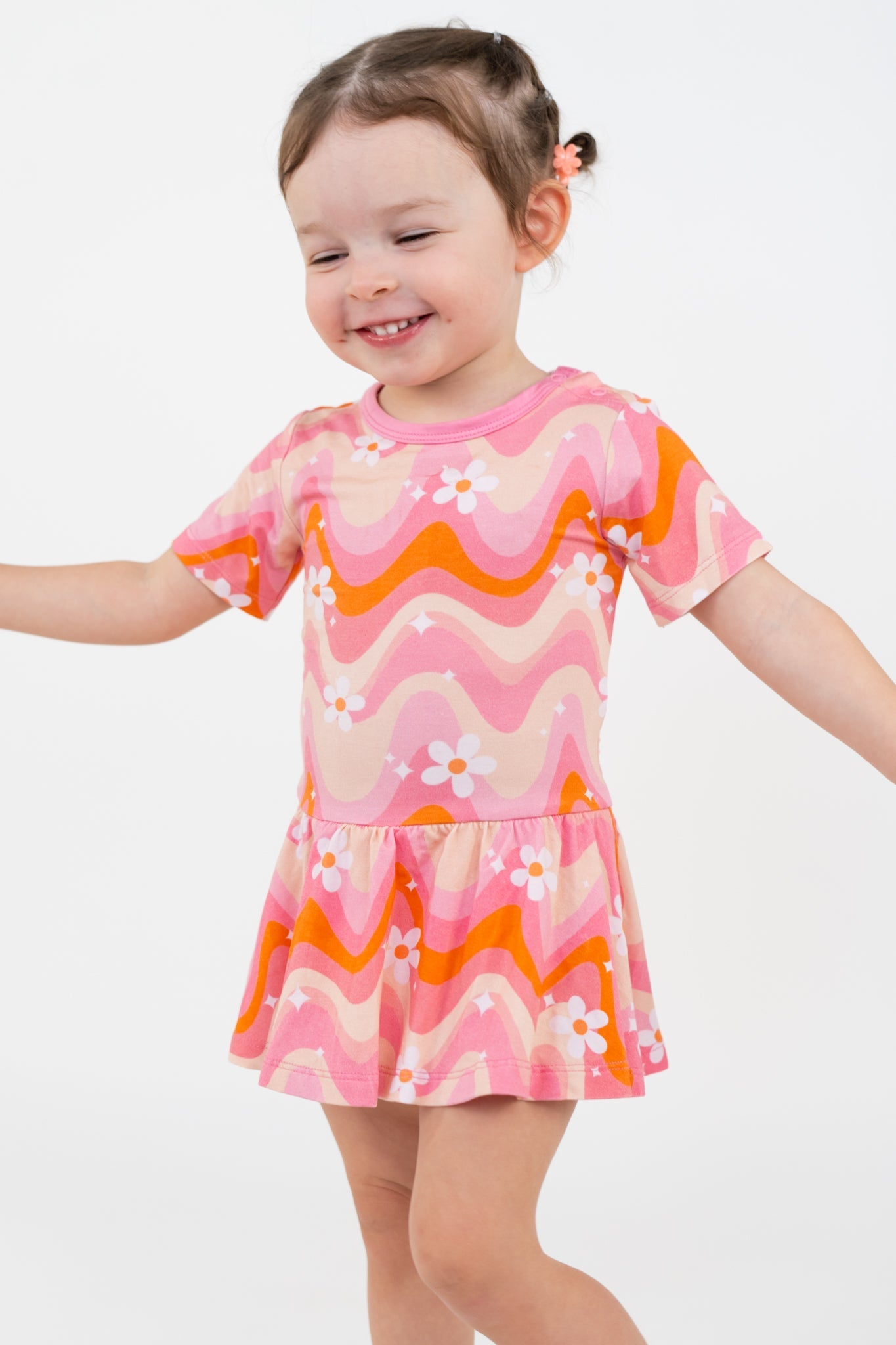 Groovy Floral Dream Bodysuit Dress