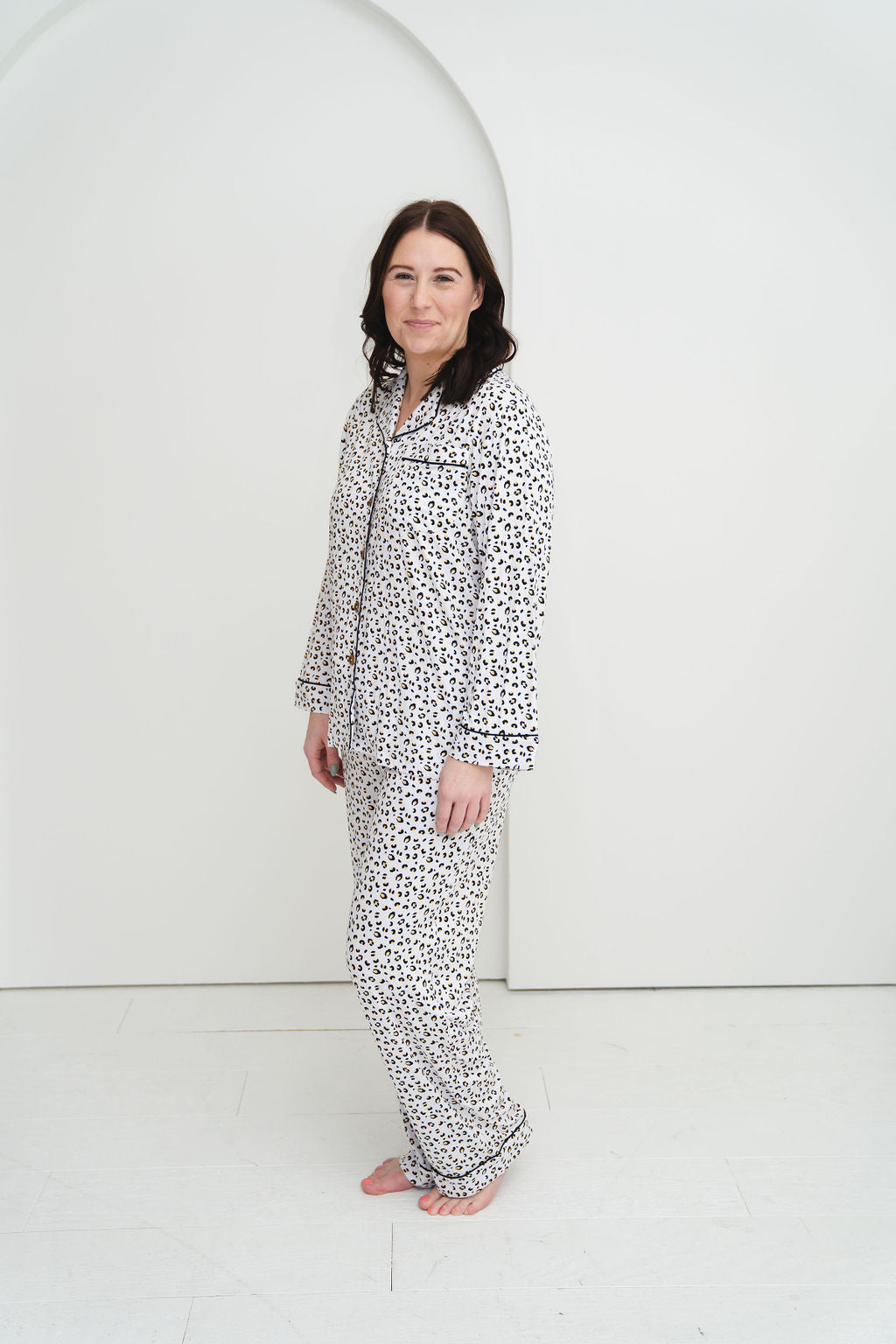 Allie Leopard Bamboo Women's Luxe Lounge Set