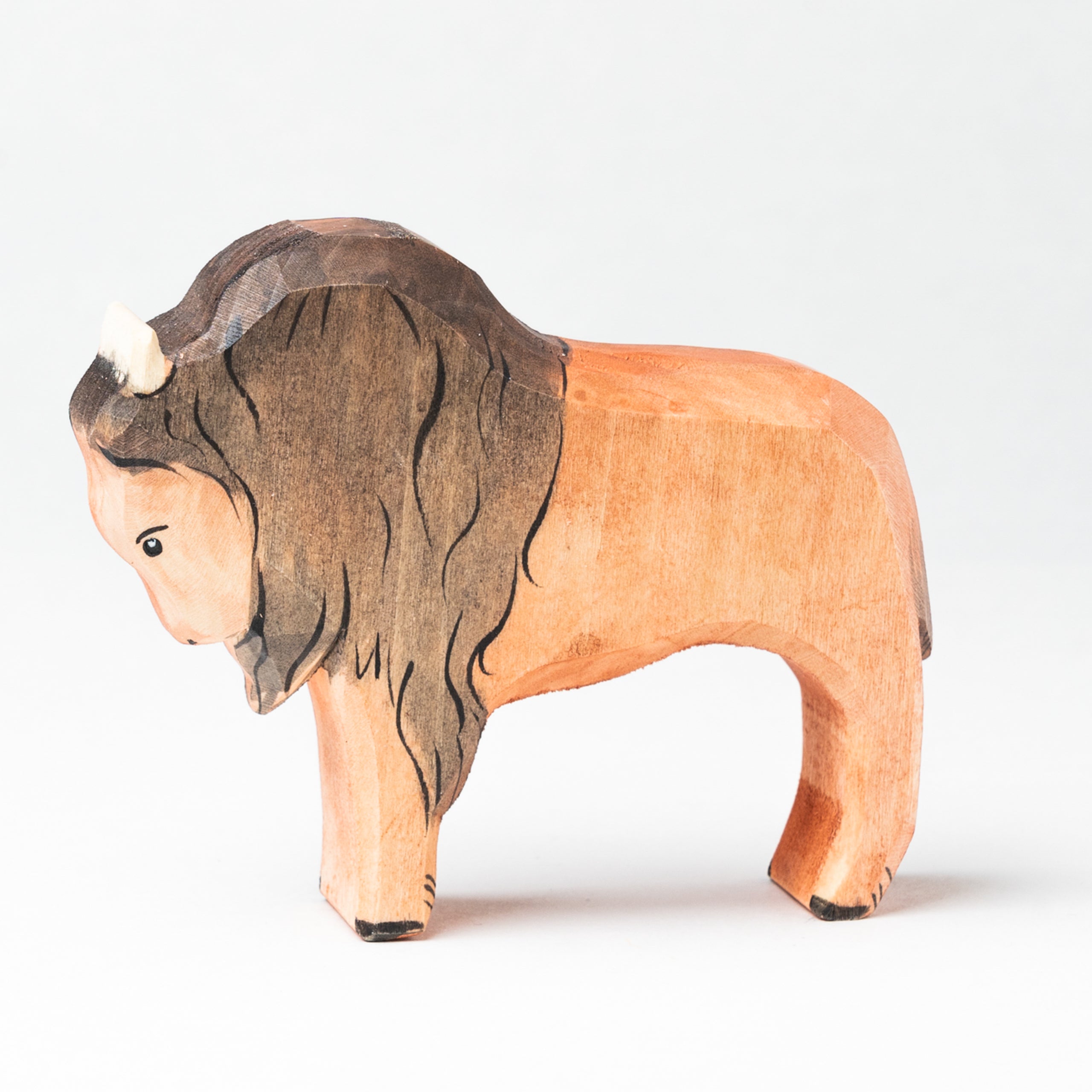 Hand Carved Wooden Forest Animals - Set Of 17