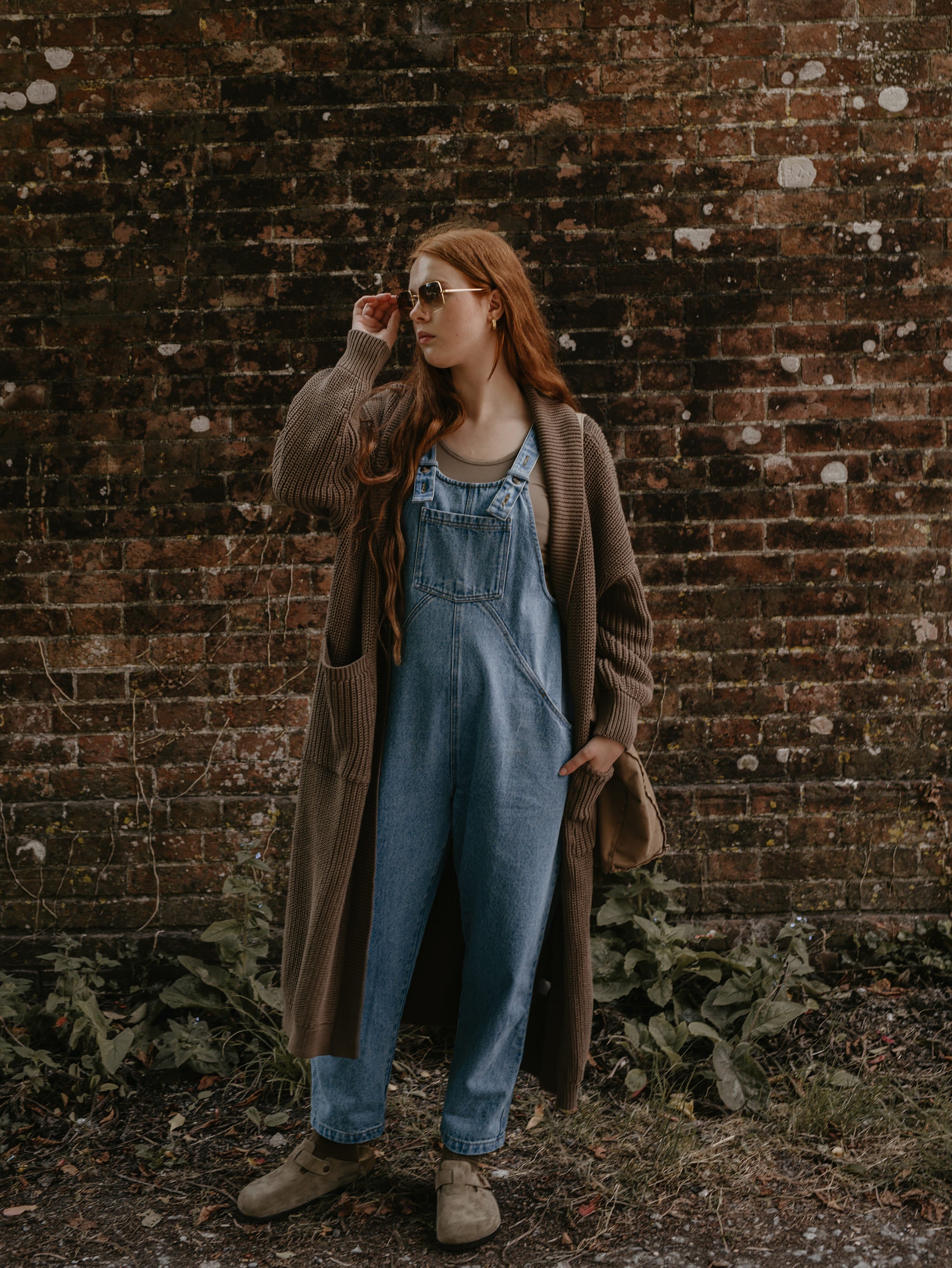 The Oversized Denim Dungaree - Women's
