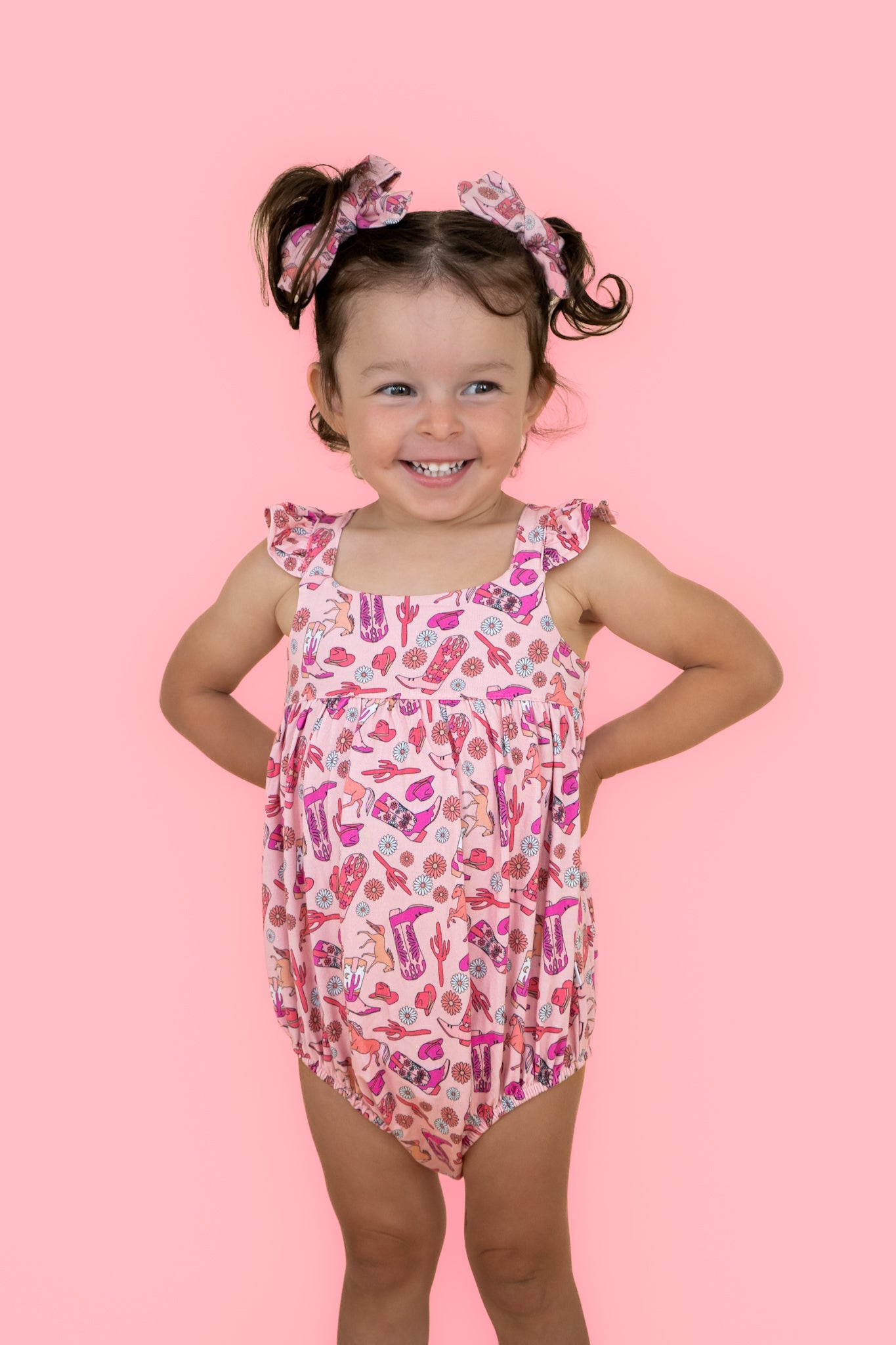 Stay Wild Cowgirl Dream Bubble Romper