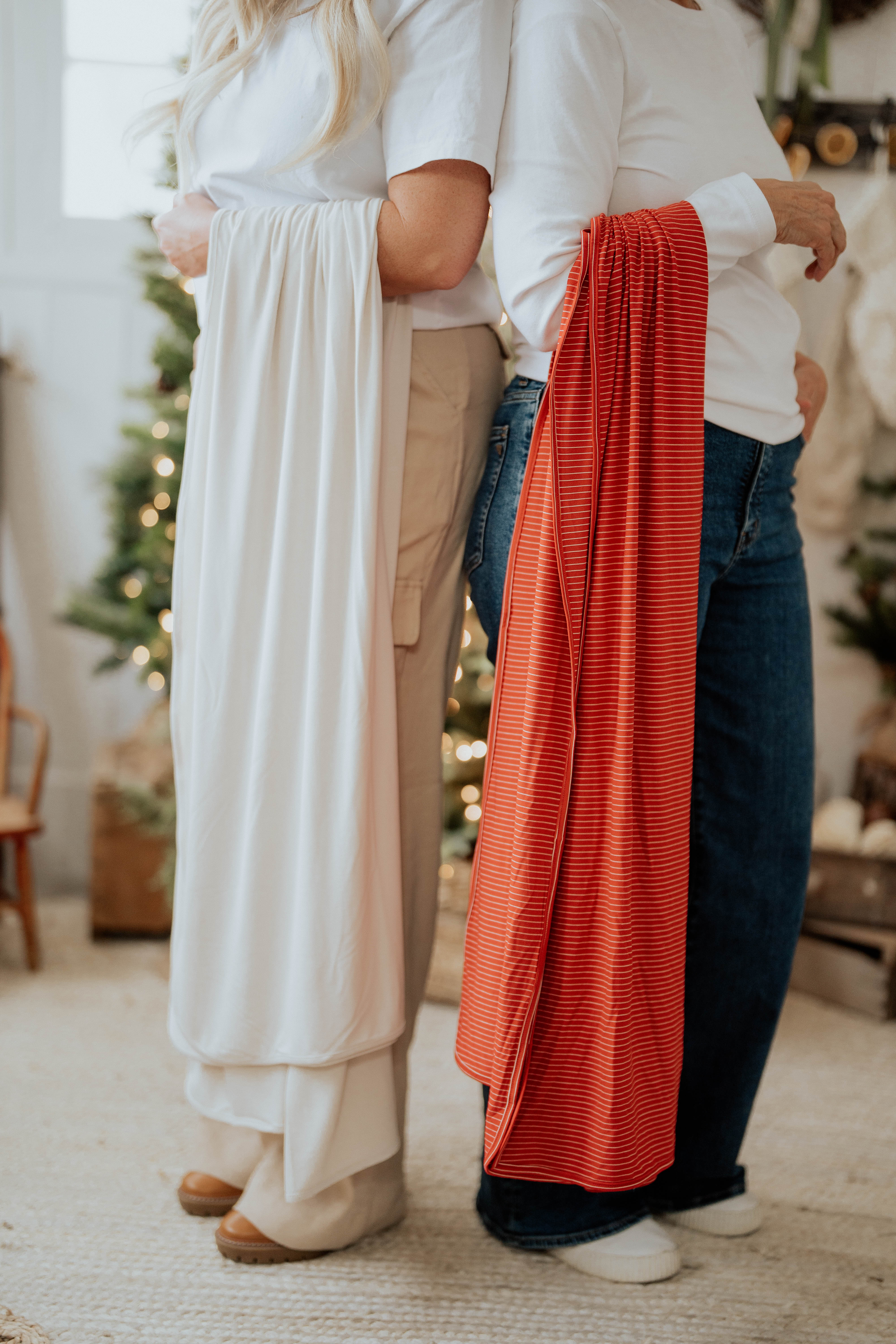 Red Stripe Adult Swaddle