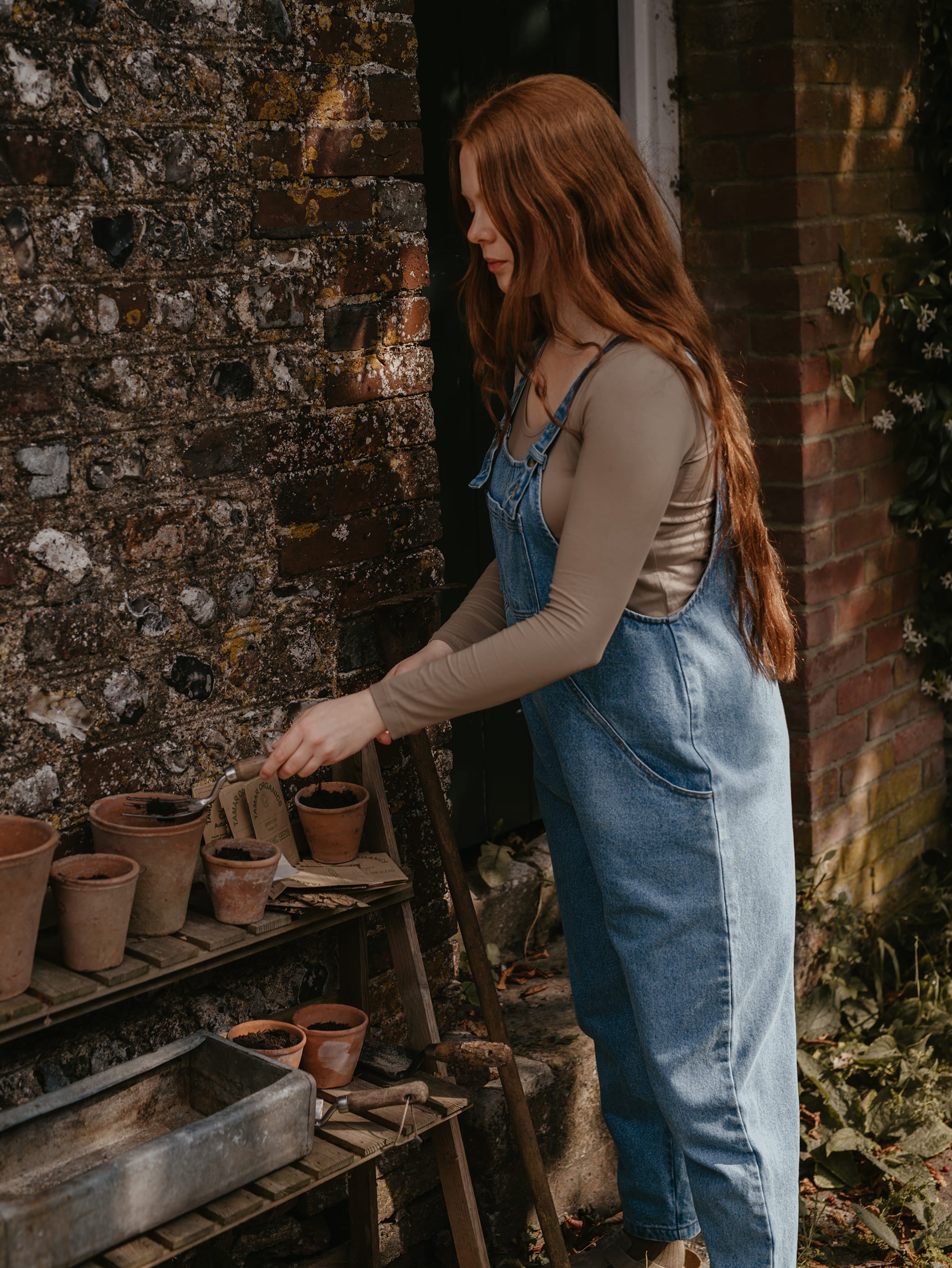 The Oversized Denim Dungaree - Women's
