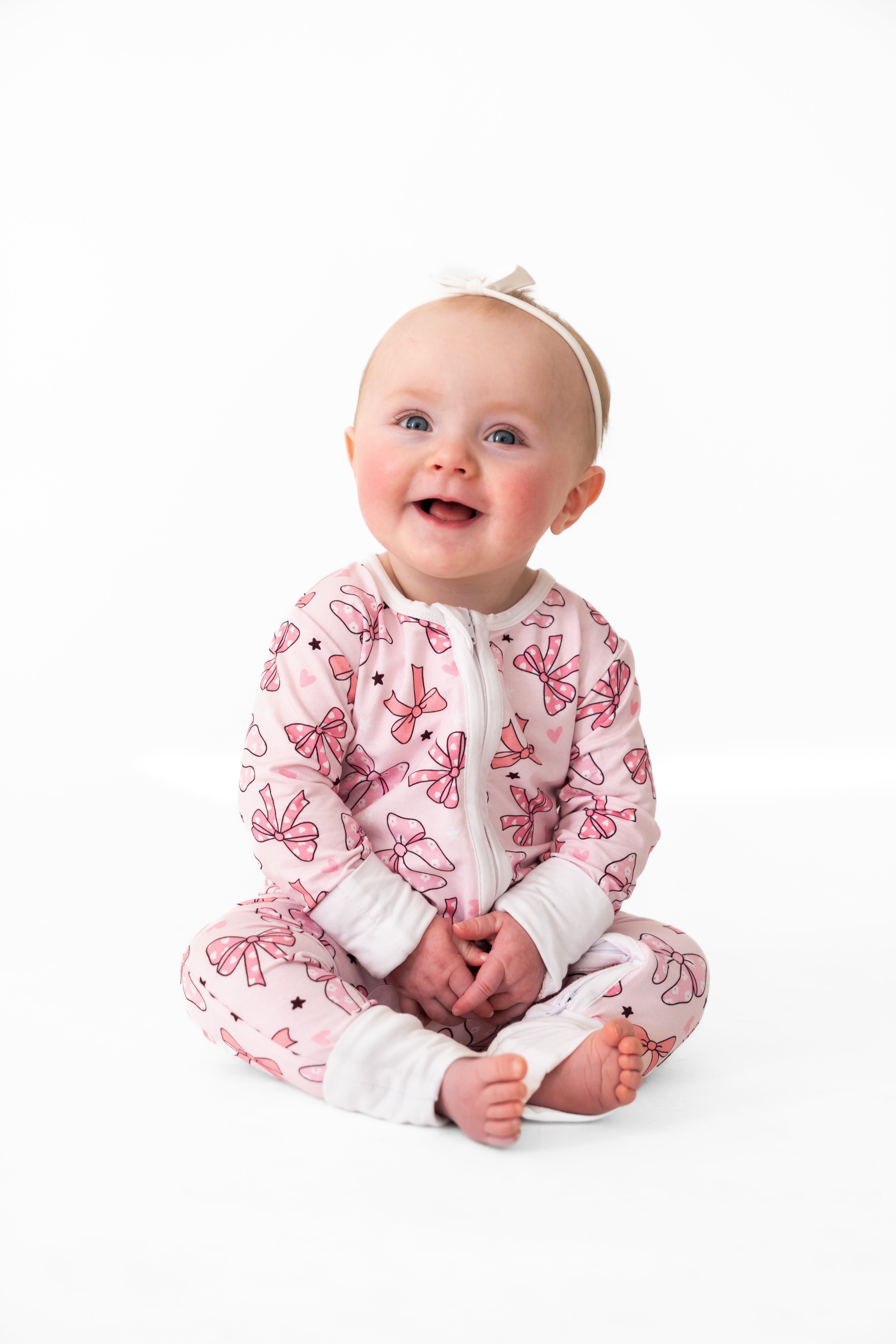 Pink Bow Coverall