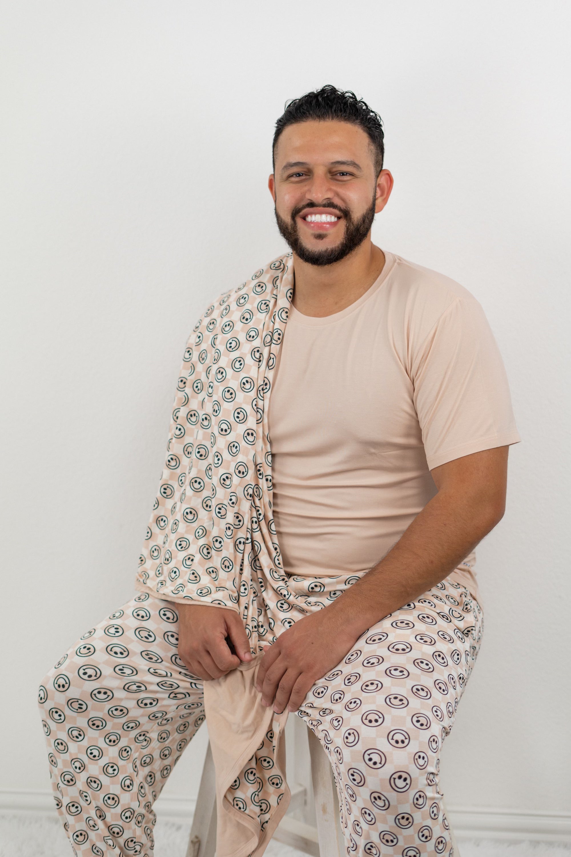 Sandy Smiles Checkers Men's Dream Jogger Set