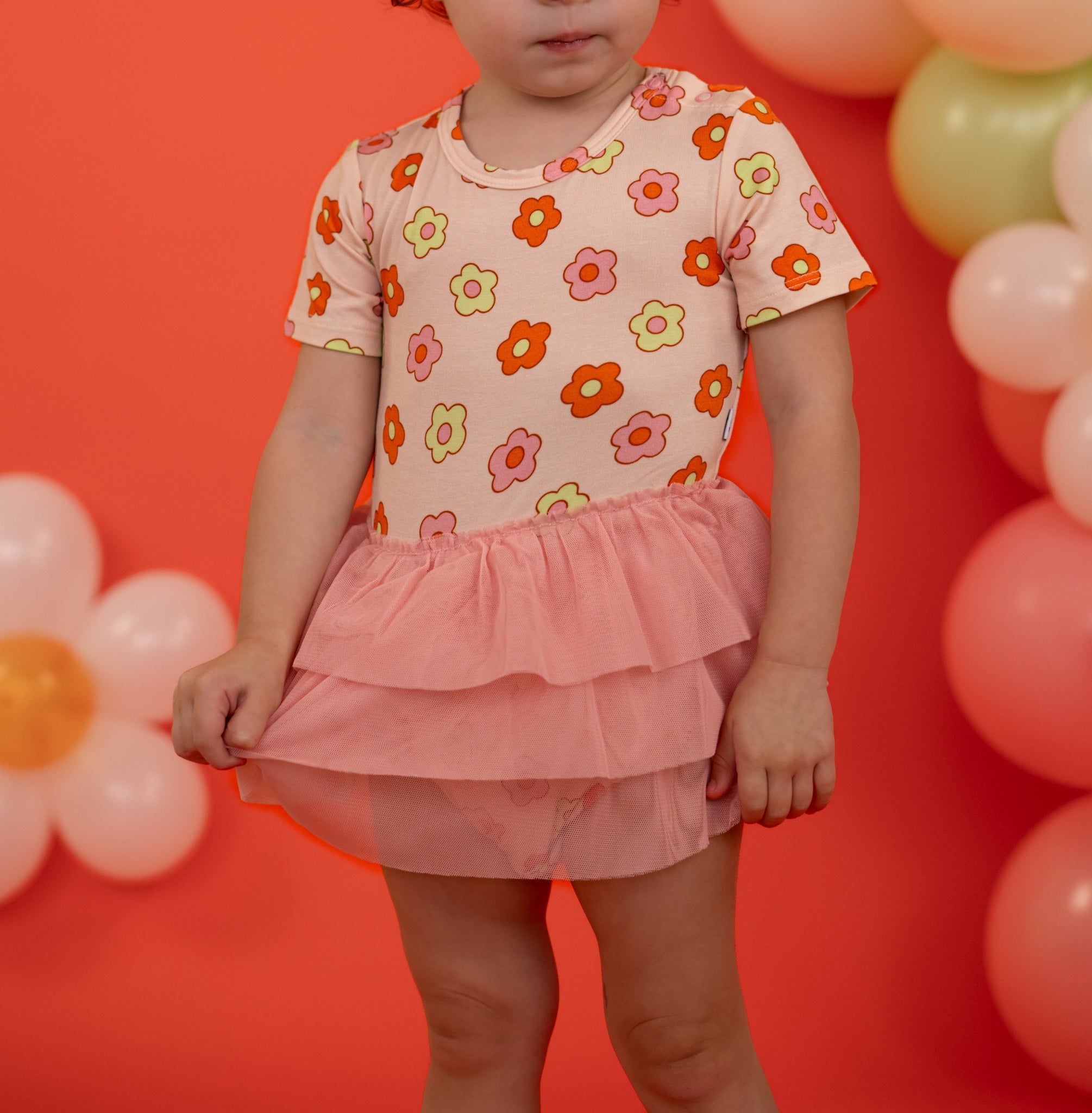 Feelin' Flowerful Dream Tutu Bodysuit Dress
