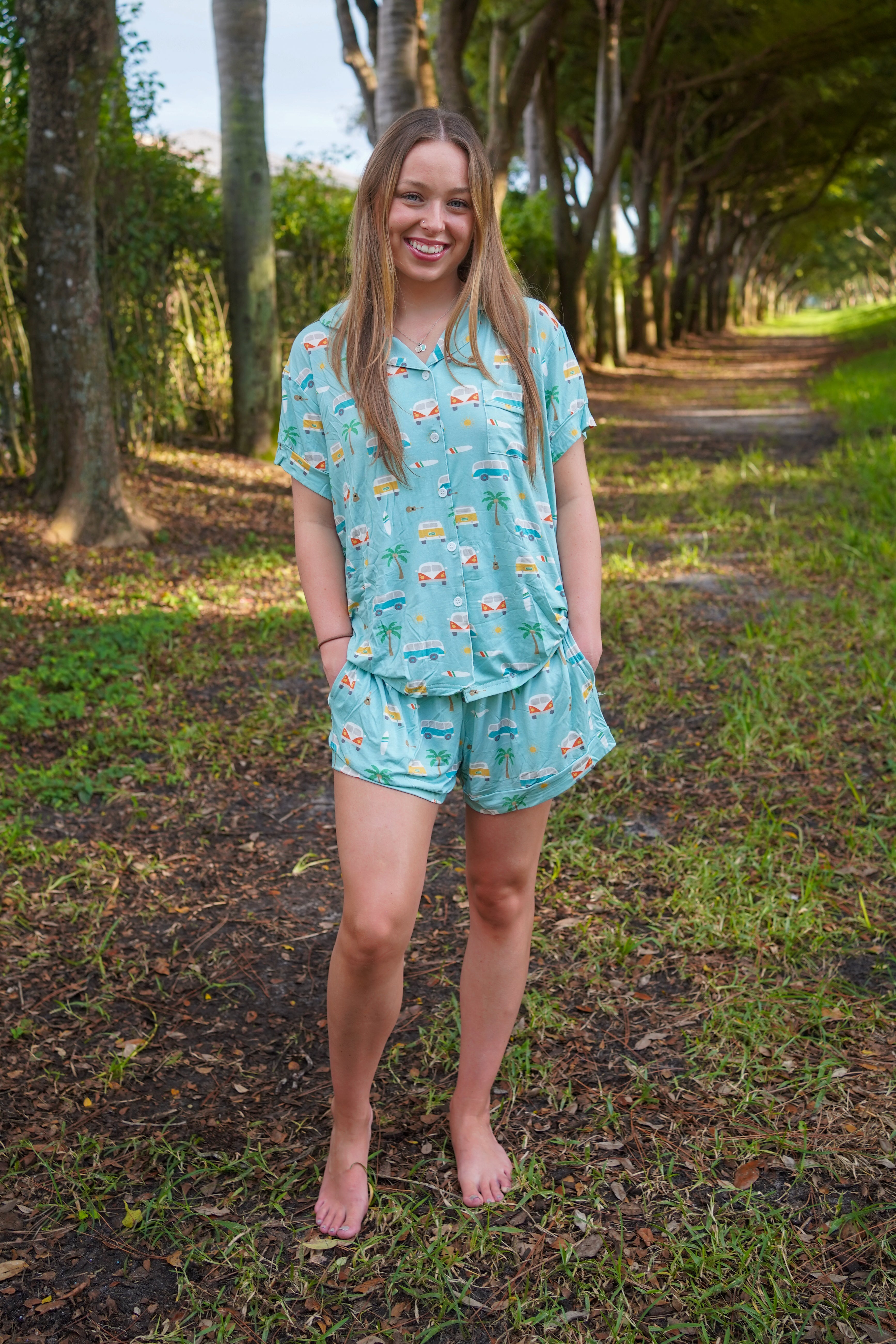 Coastal Cruising (women's Short Sleeve Pj)