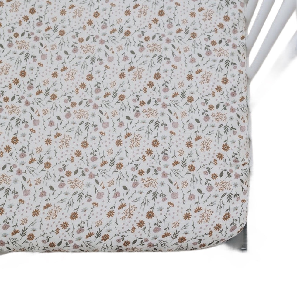 Meadow Floral Crib Sheet