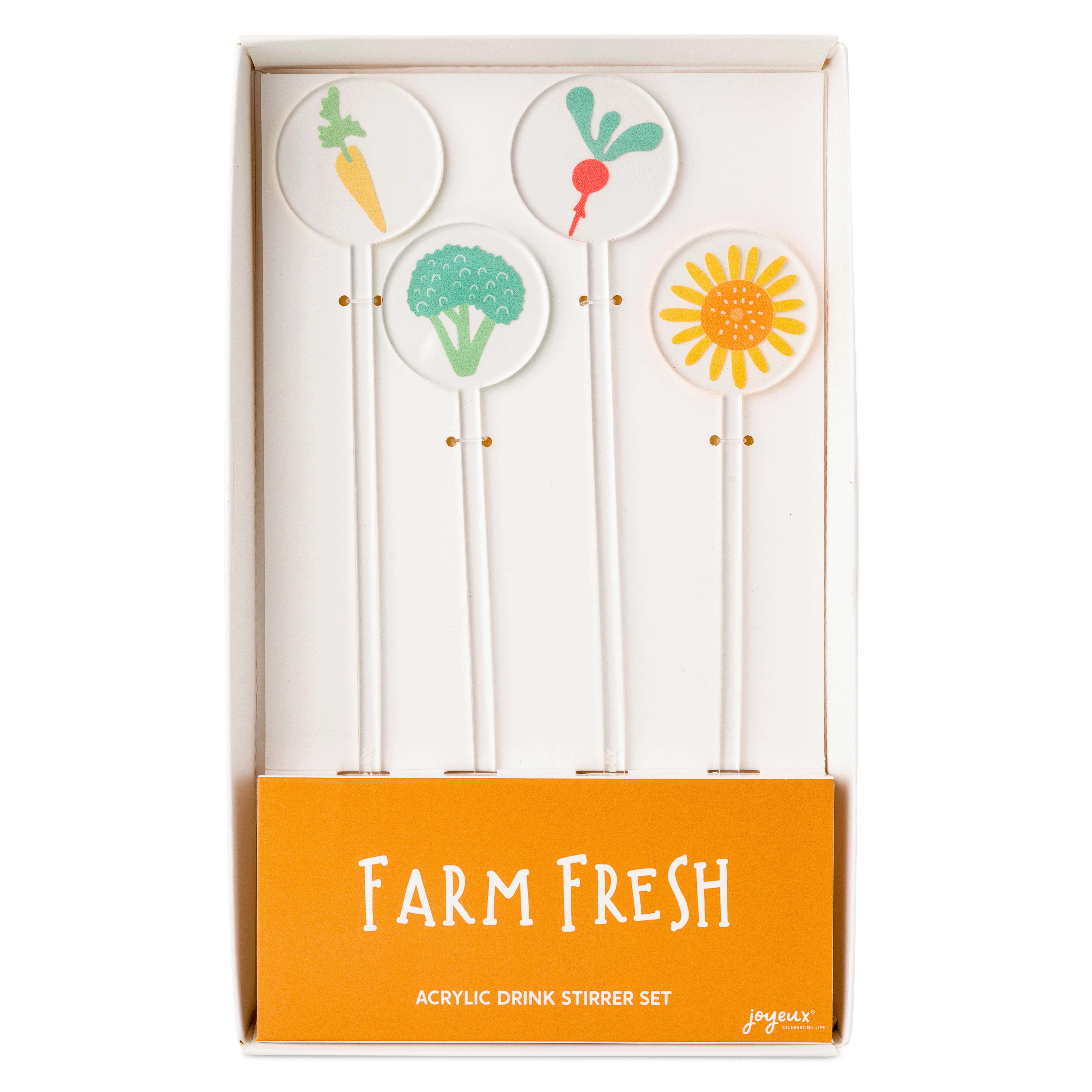 Farm Fresh Acrylic Drink Stirrers