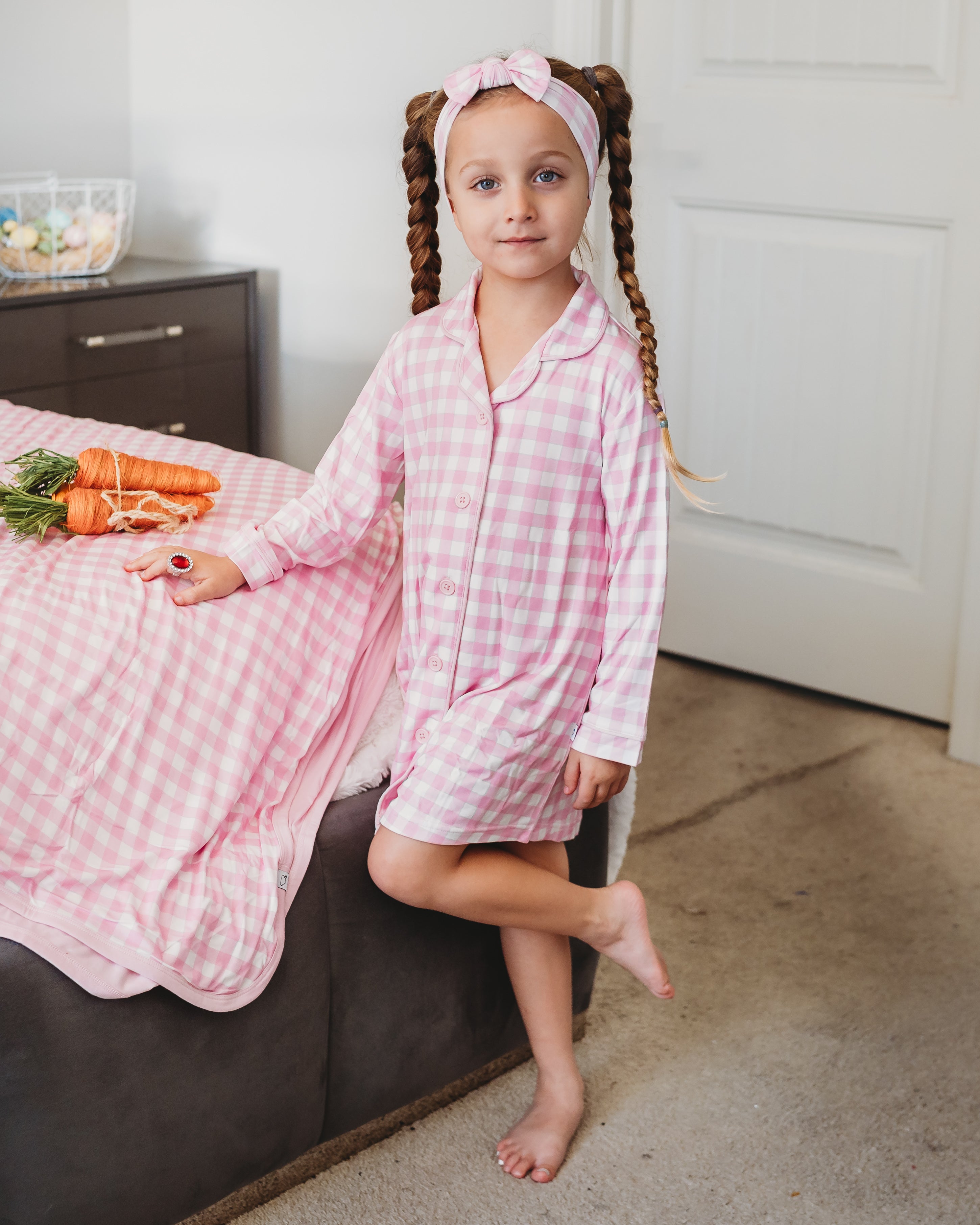 Taffy Pink Gingham Dream Bow