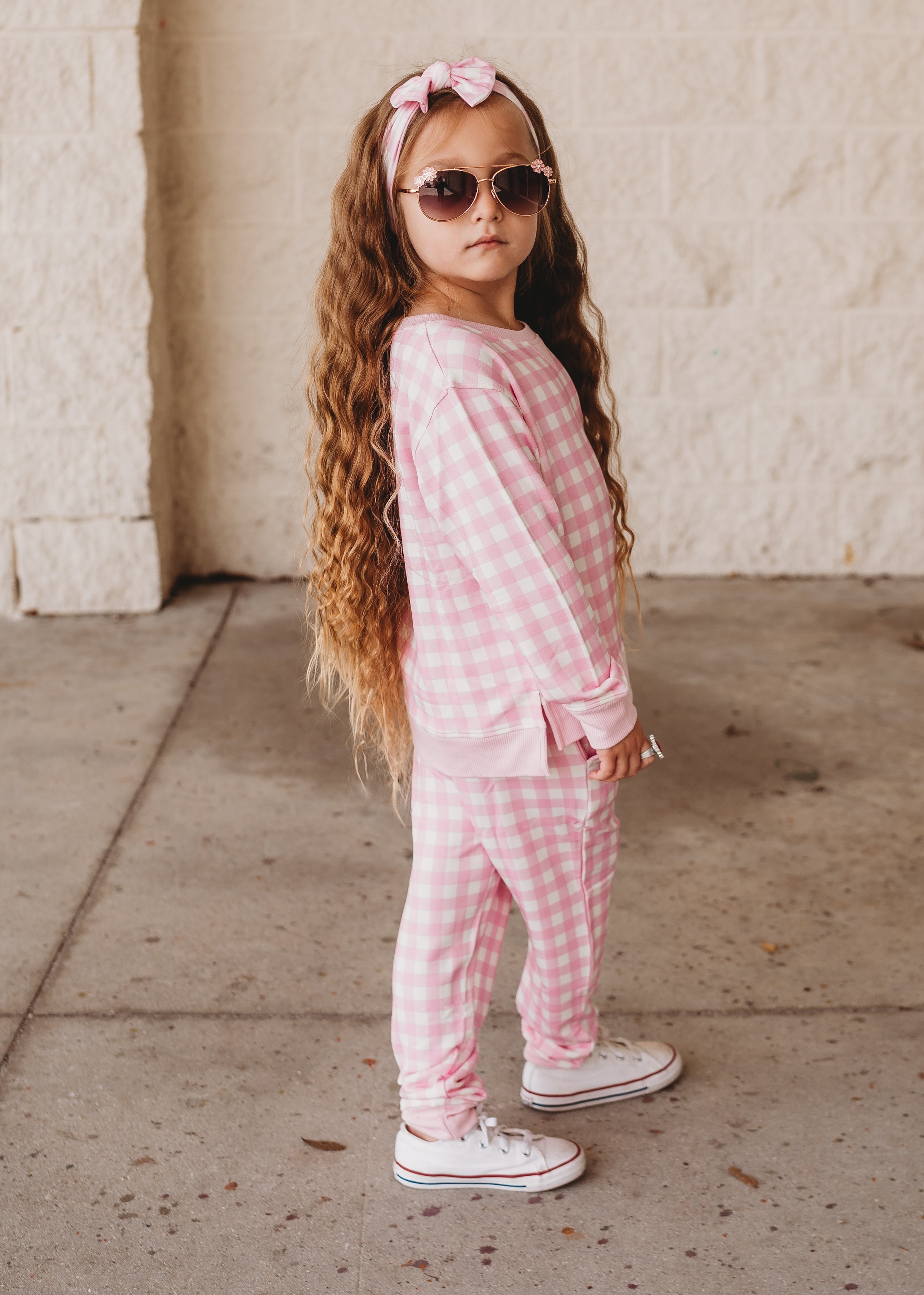 Taffy Pink Gingham Dream Jogger