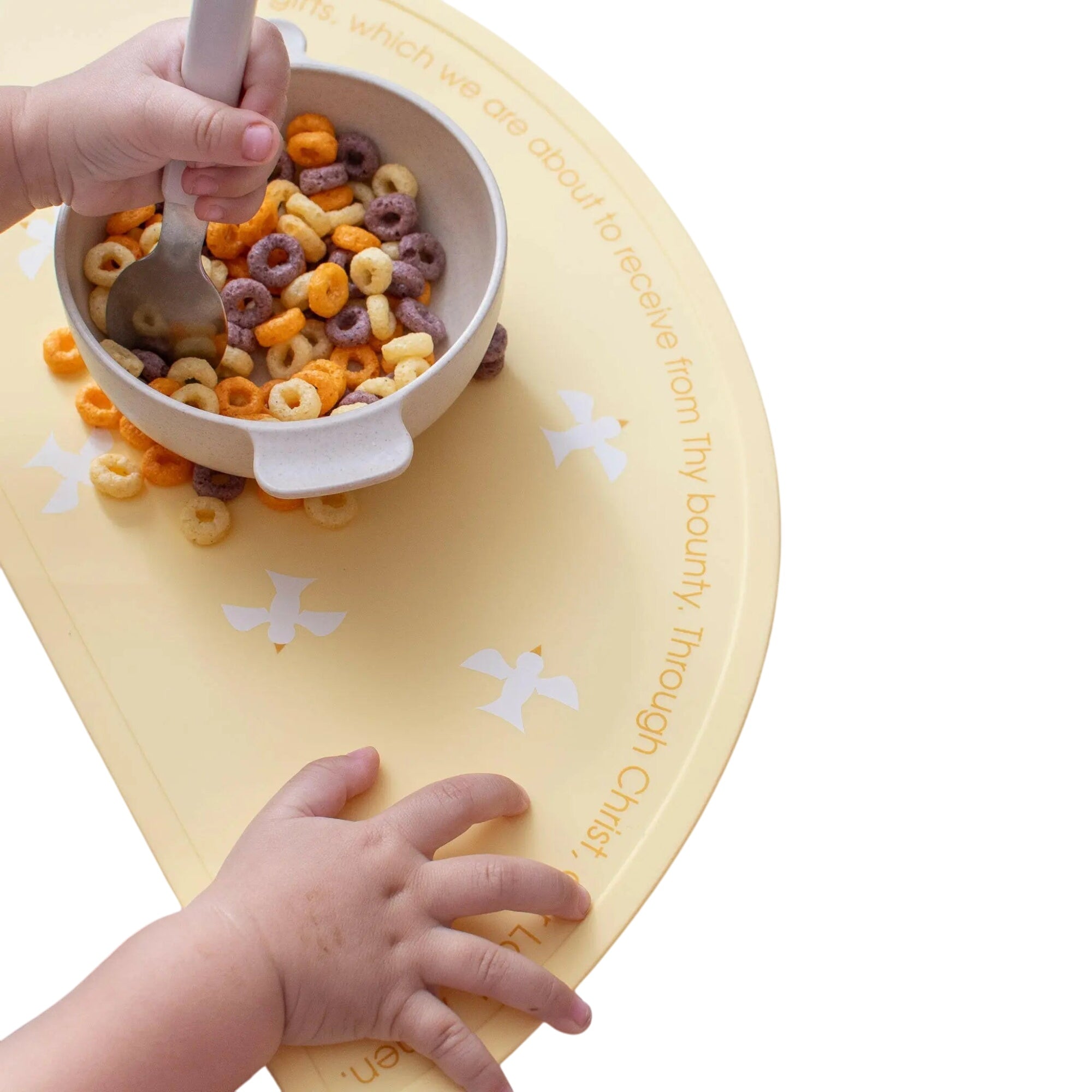 Yellow Holy Spirit Silicone Grace Placemat