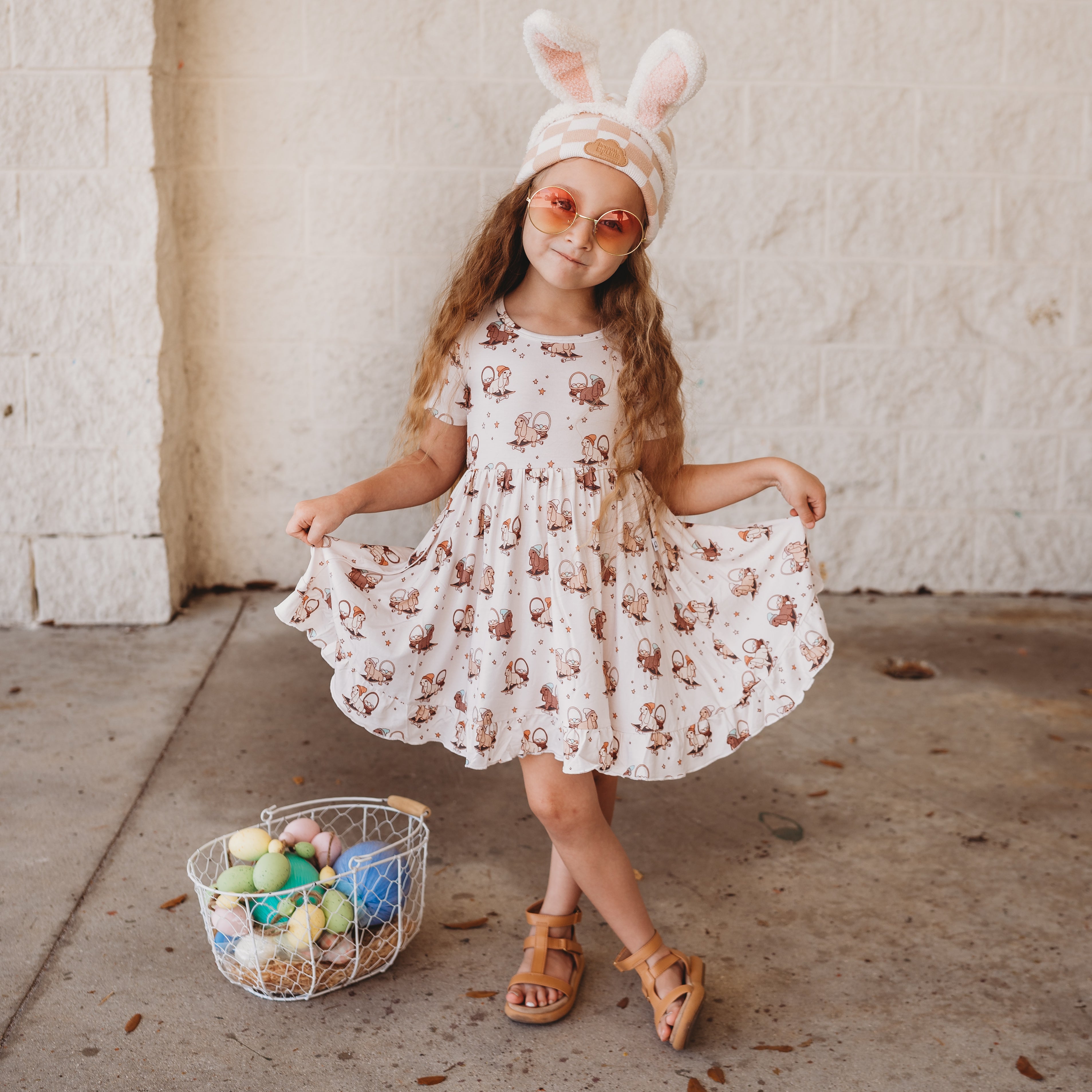 Skating Egg Hunt Dream Ruffle Dress