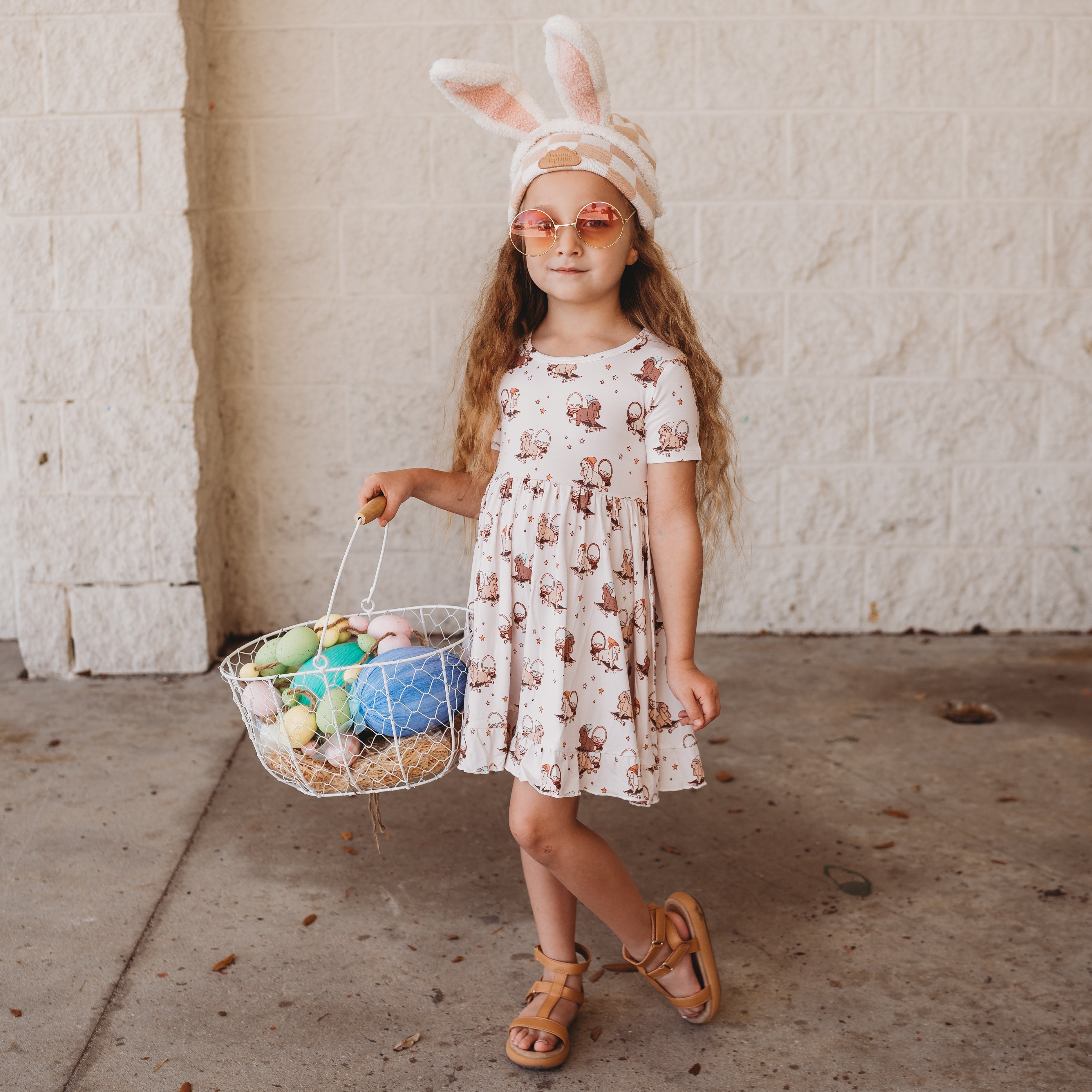 Skating Egg Hunt Dream Ruffle Dress