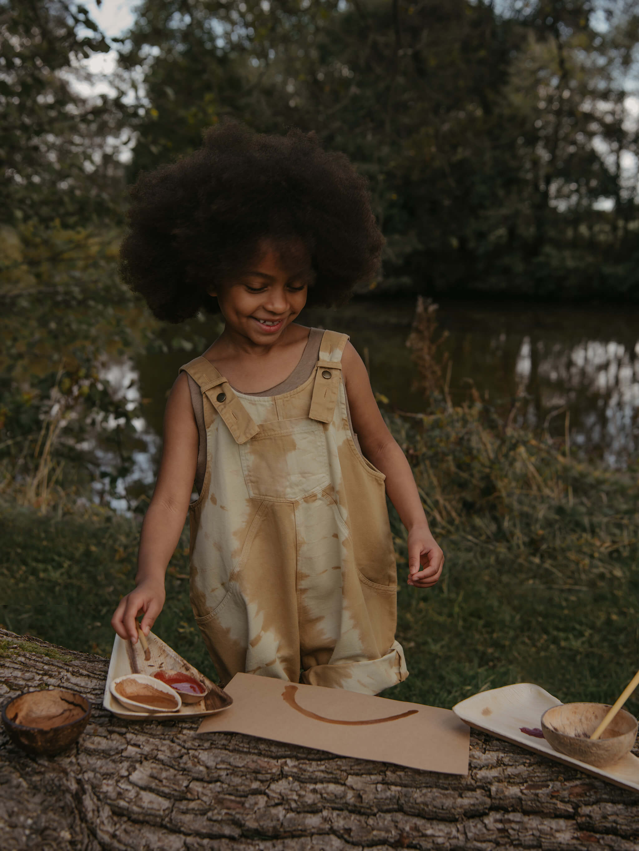 The Tie-dye Dungaree Short