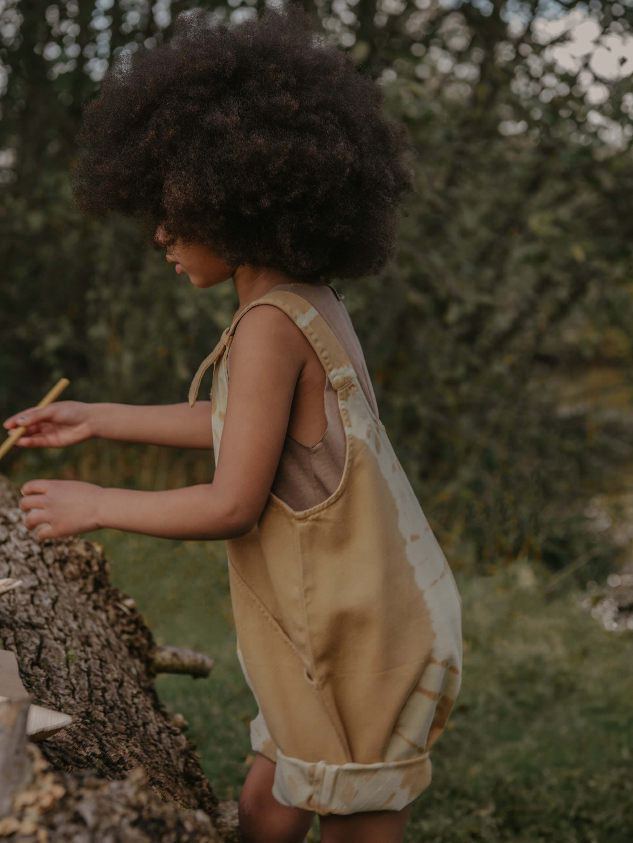 The Tie-dye Dungaree Short