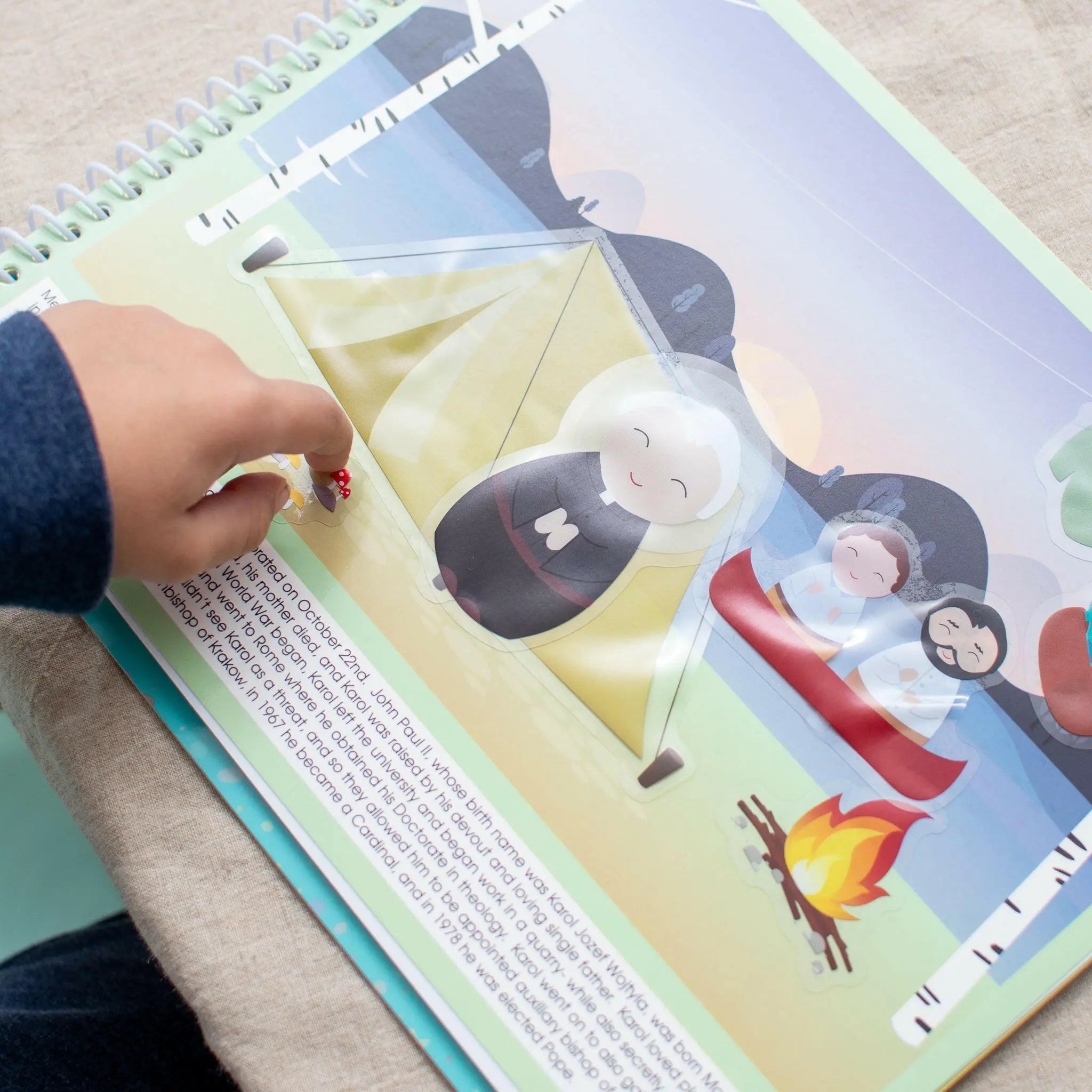 Saintly Scenes Book #3 - Reusable Sticker Scene And Coloring Book