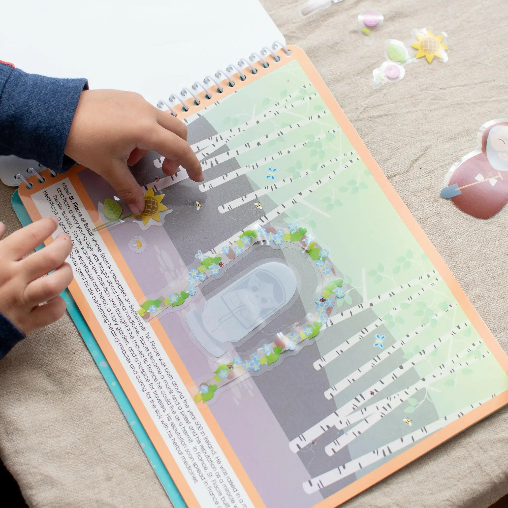 Saintly Scenes Book #3 - Reusable Sticker Scene And Coloring Book