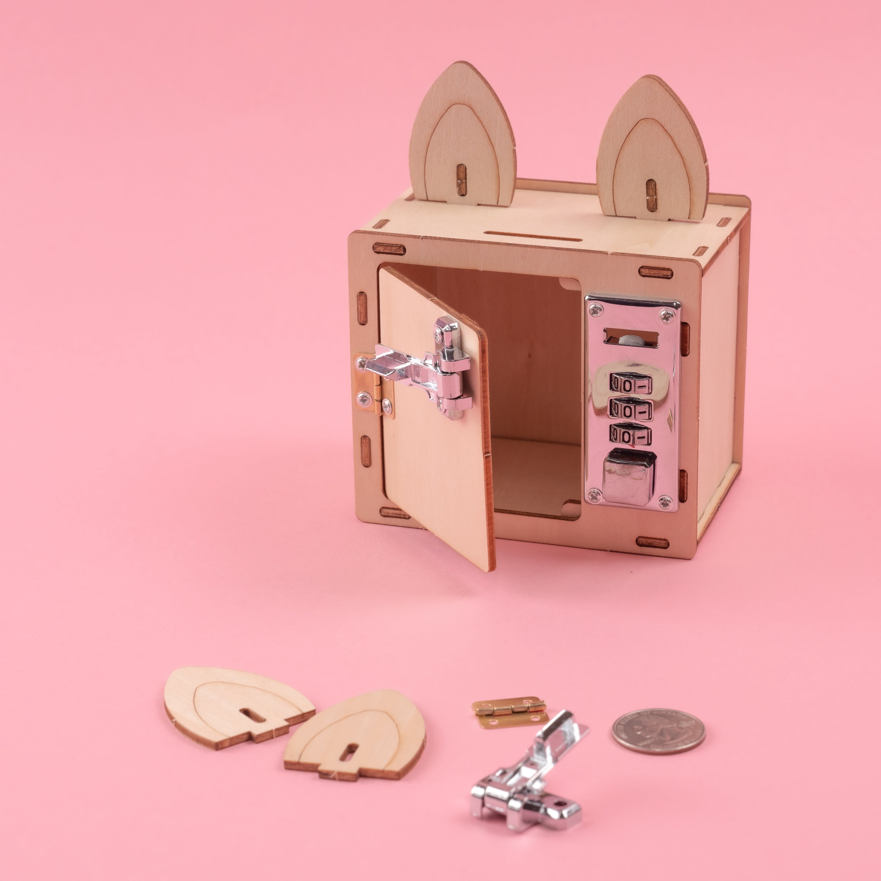 Combination Lock Box & Phone Holder Diy Kit, Educational Stem Toy