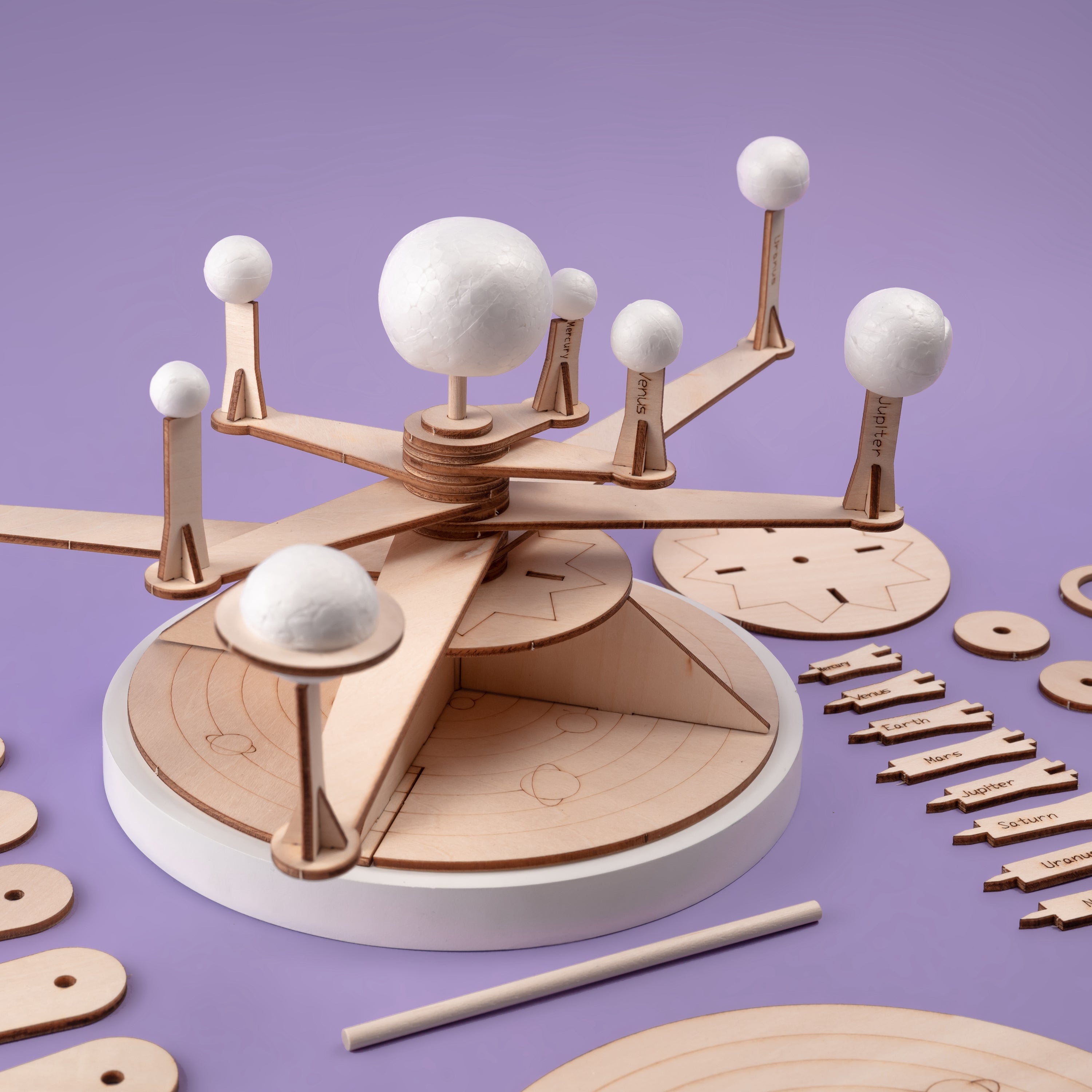 Solar System Model Diy Kit, Educational Stem Toy