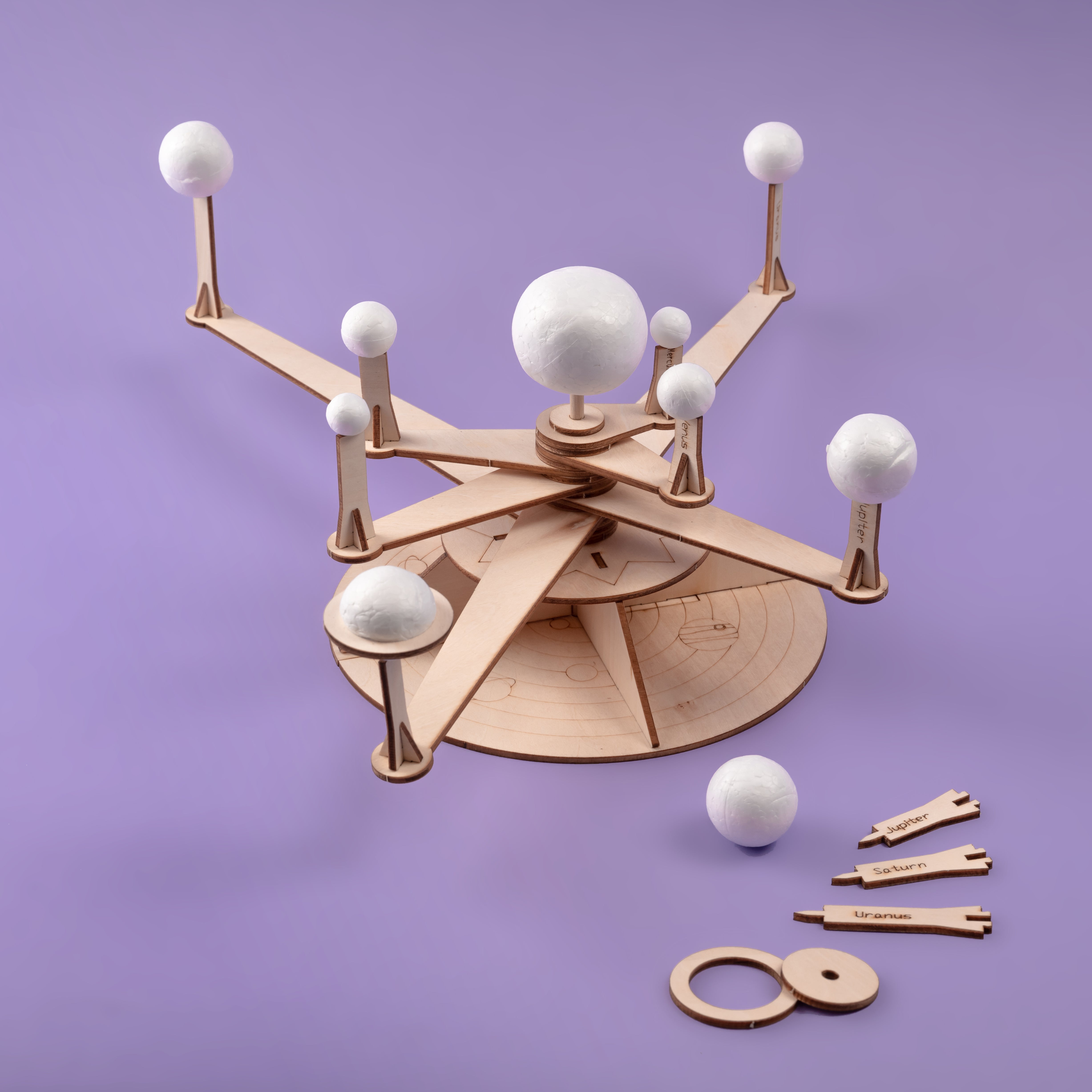 Solar System Model Diy Kit, Educational Stem Toy