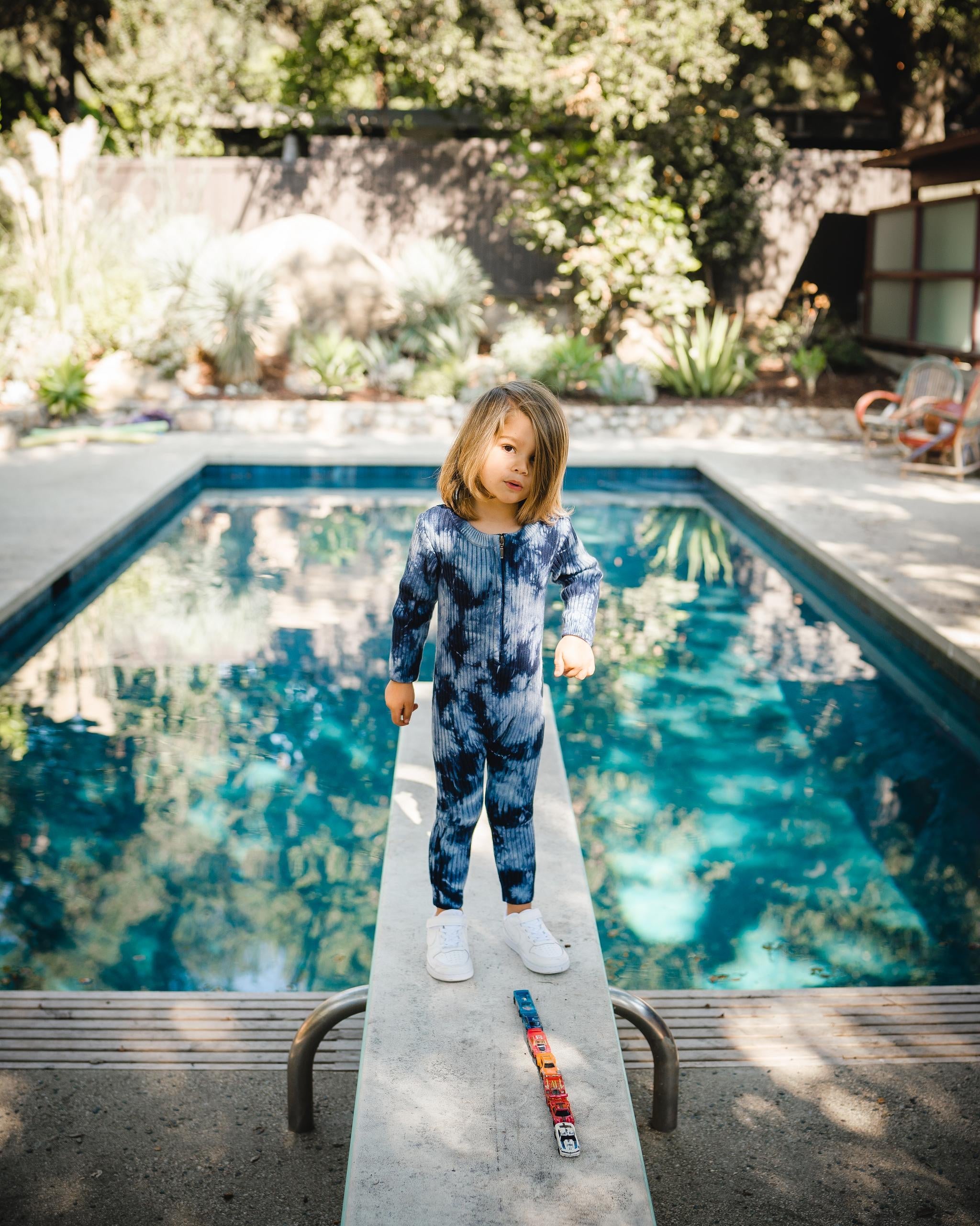 Indigo Tie Dye Onesie