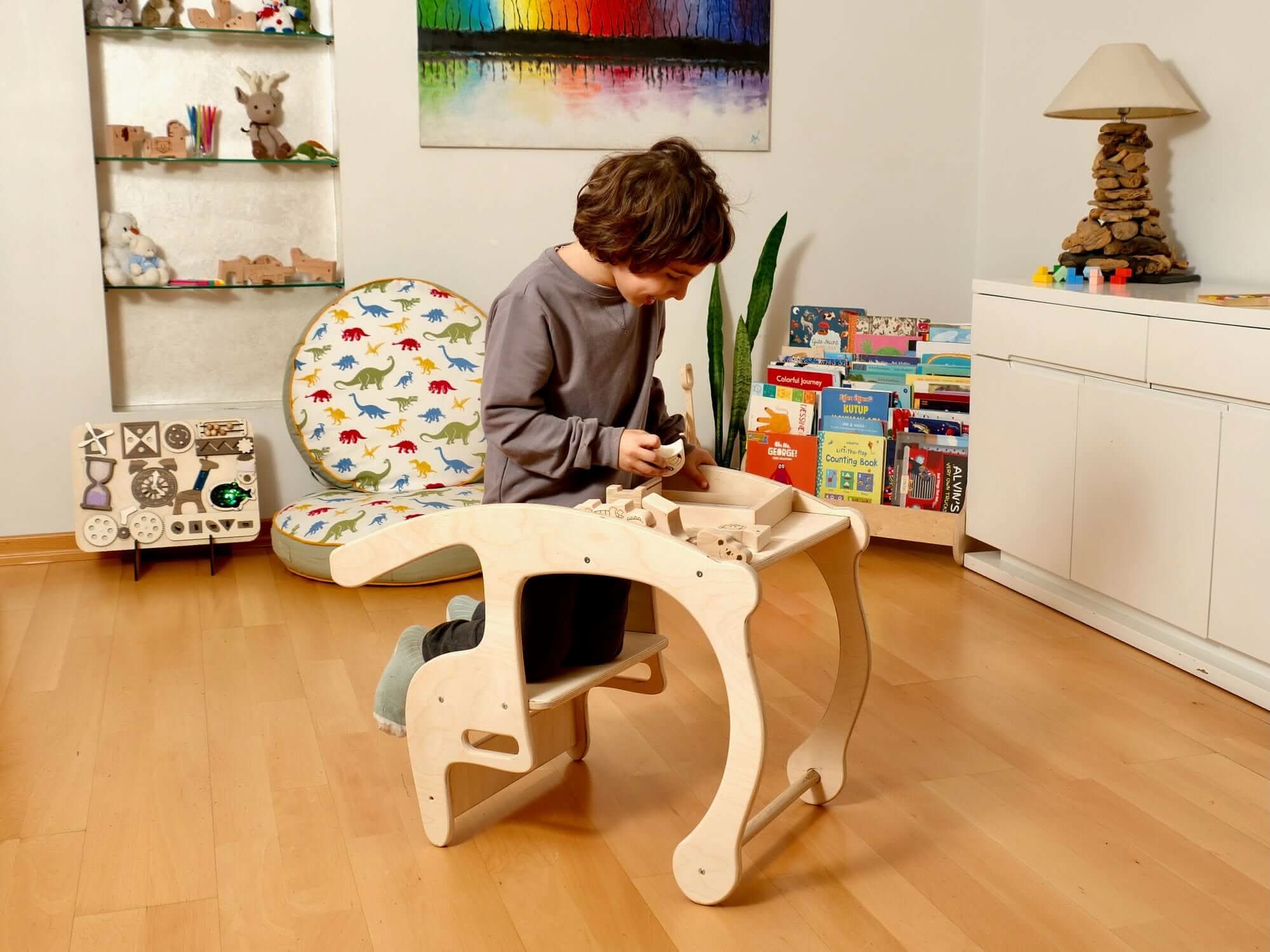 Toddler Rocking Chair And Table Set: Eco-friendly By