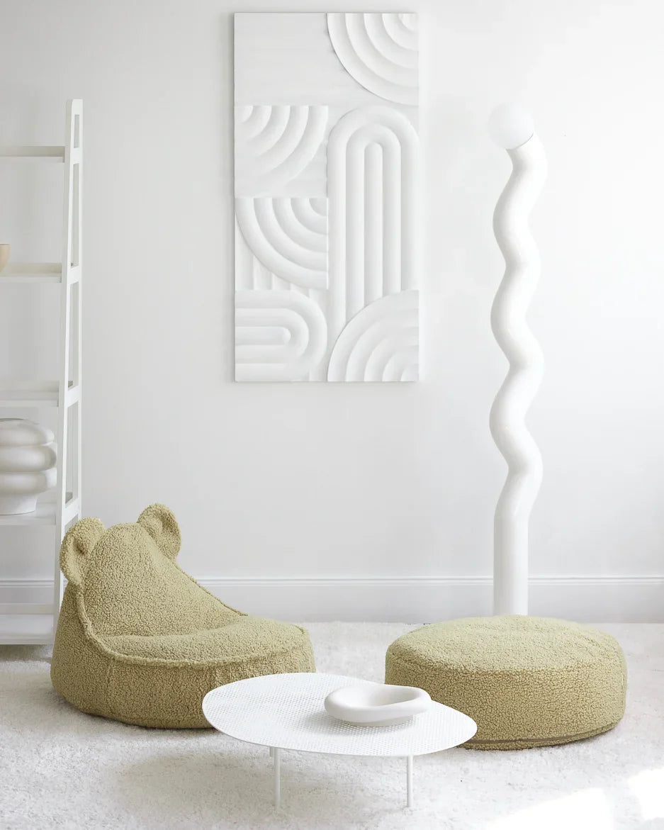 Matcha Bear Beanbag And Ottoman Set