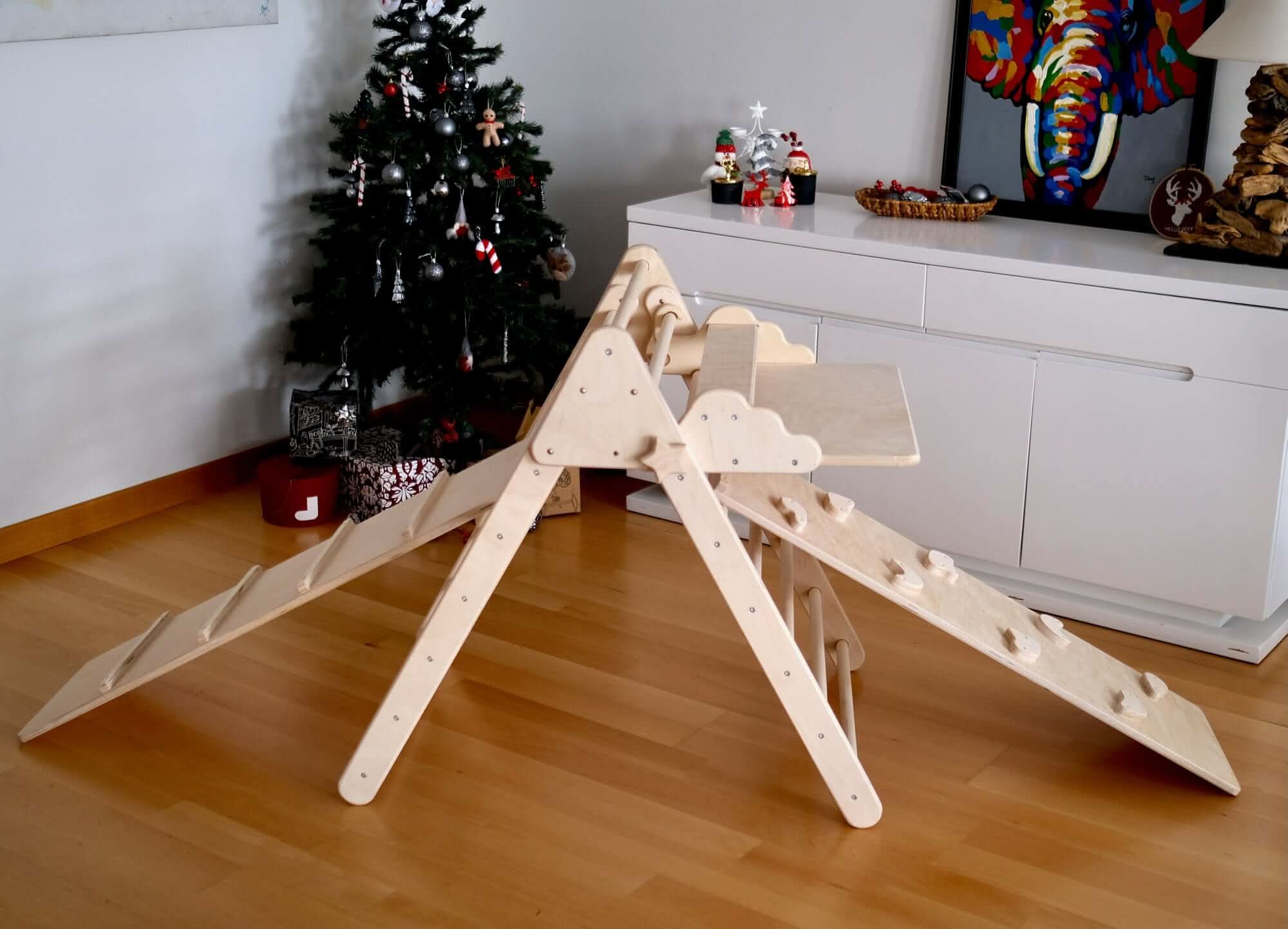 Versatile Montessori Climbing Set With Folding Table And Chair