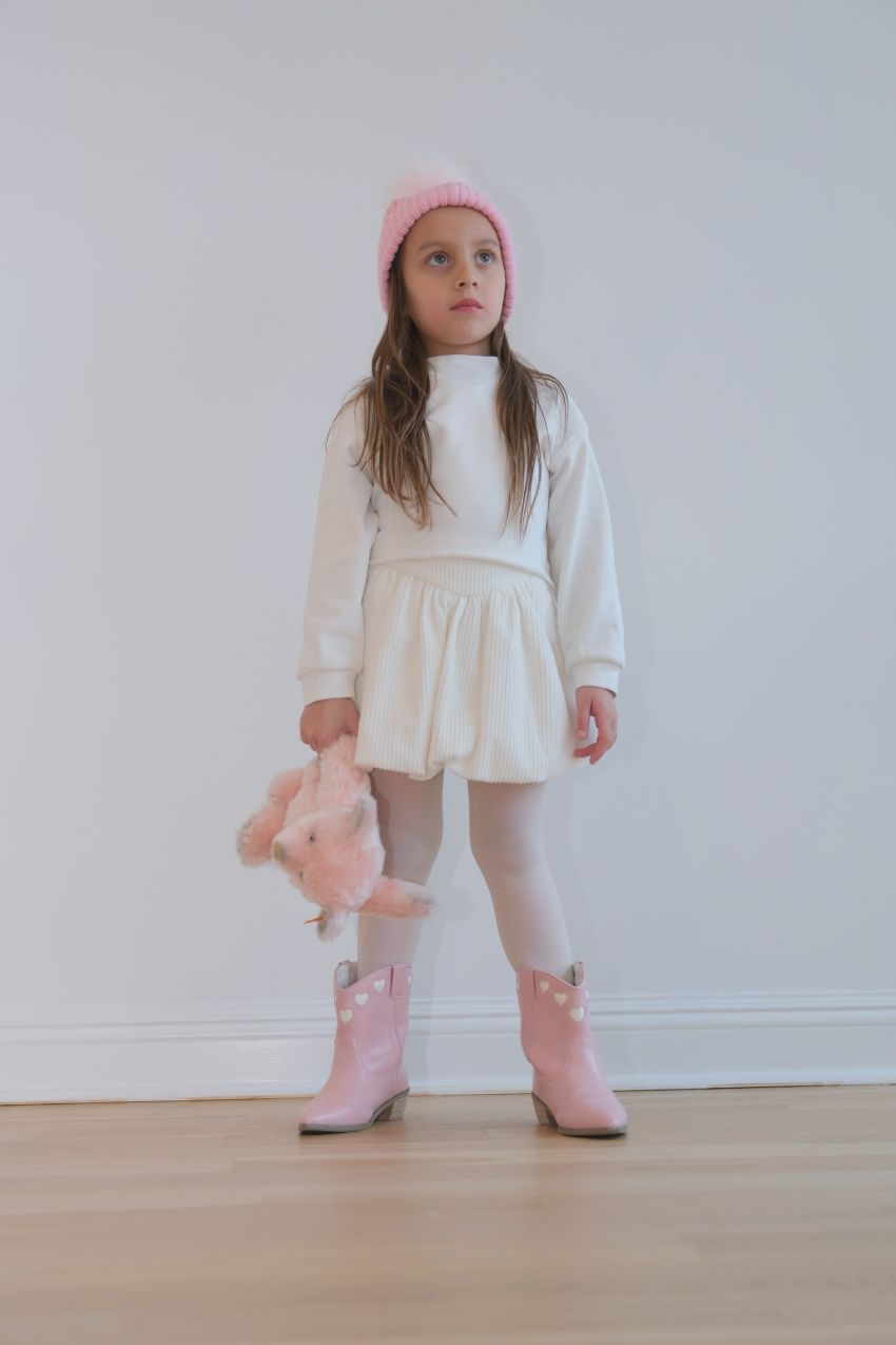Corduroy Balloon Skirt