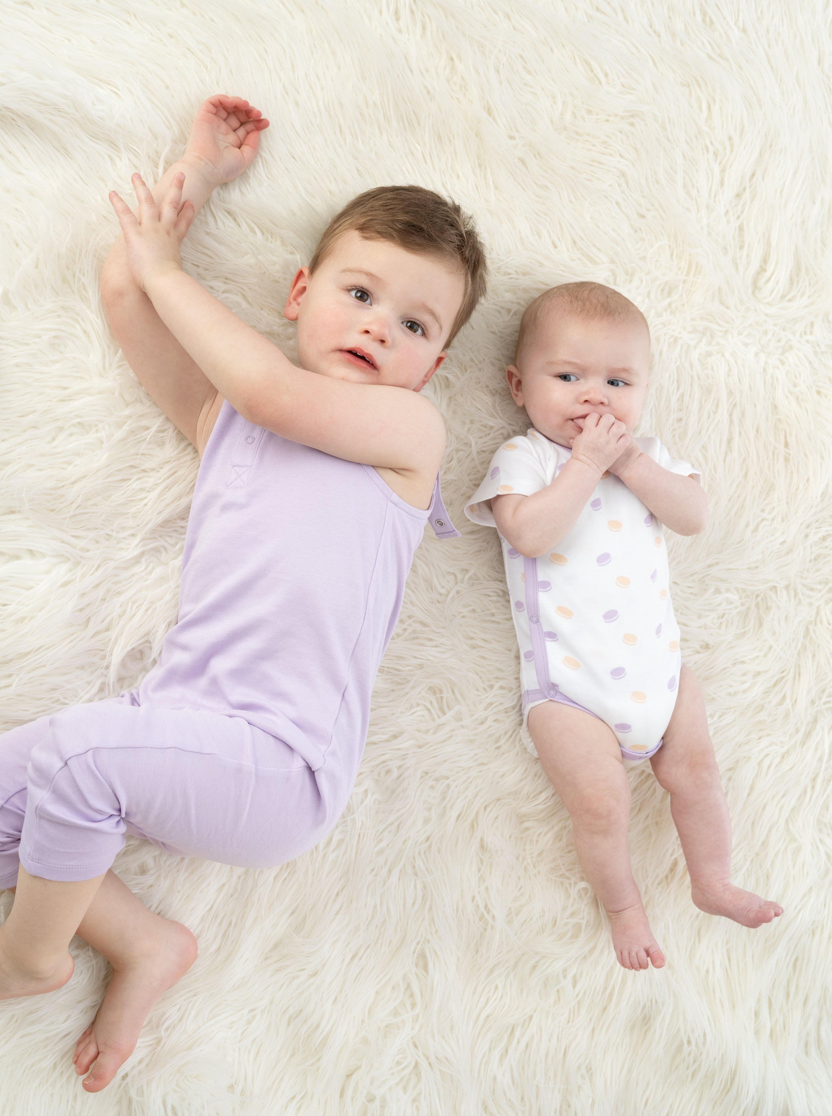 Organic Cotton Pride Kimono Onesie - Macarons