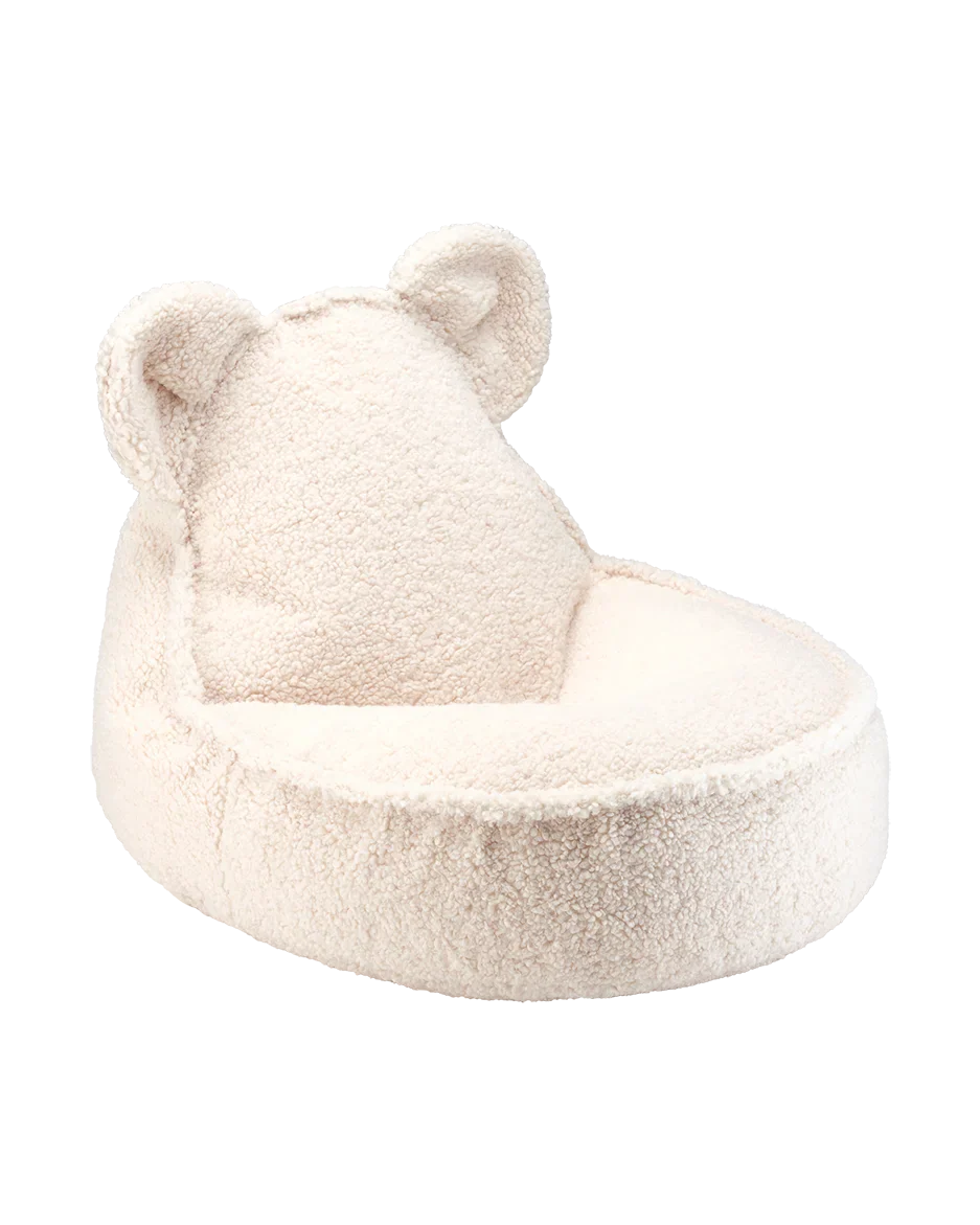 Cream White Bear Beanbag Extra Cover