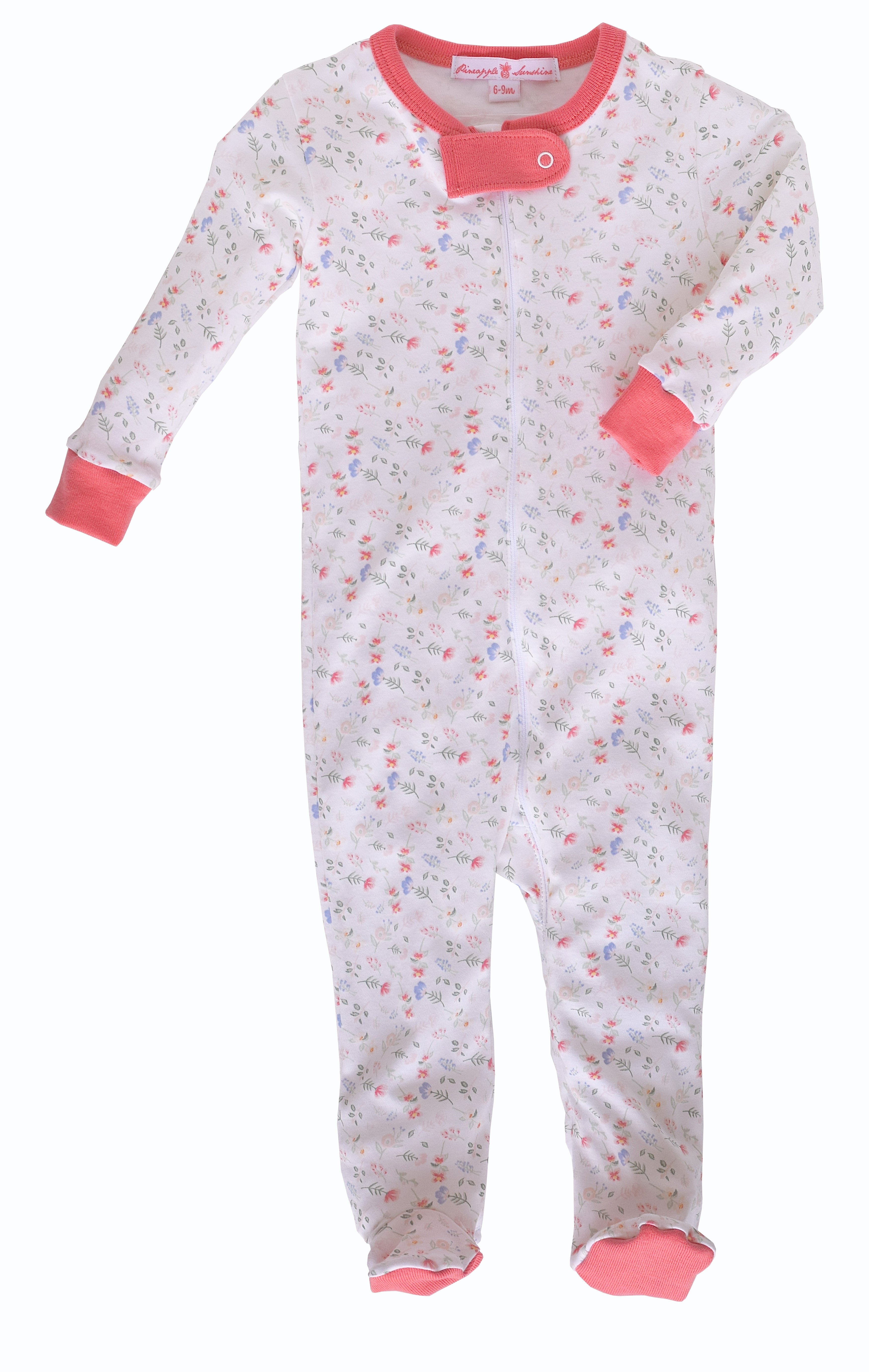 Madison Floral Pima Footie