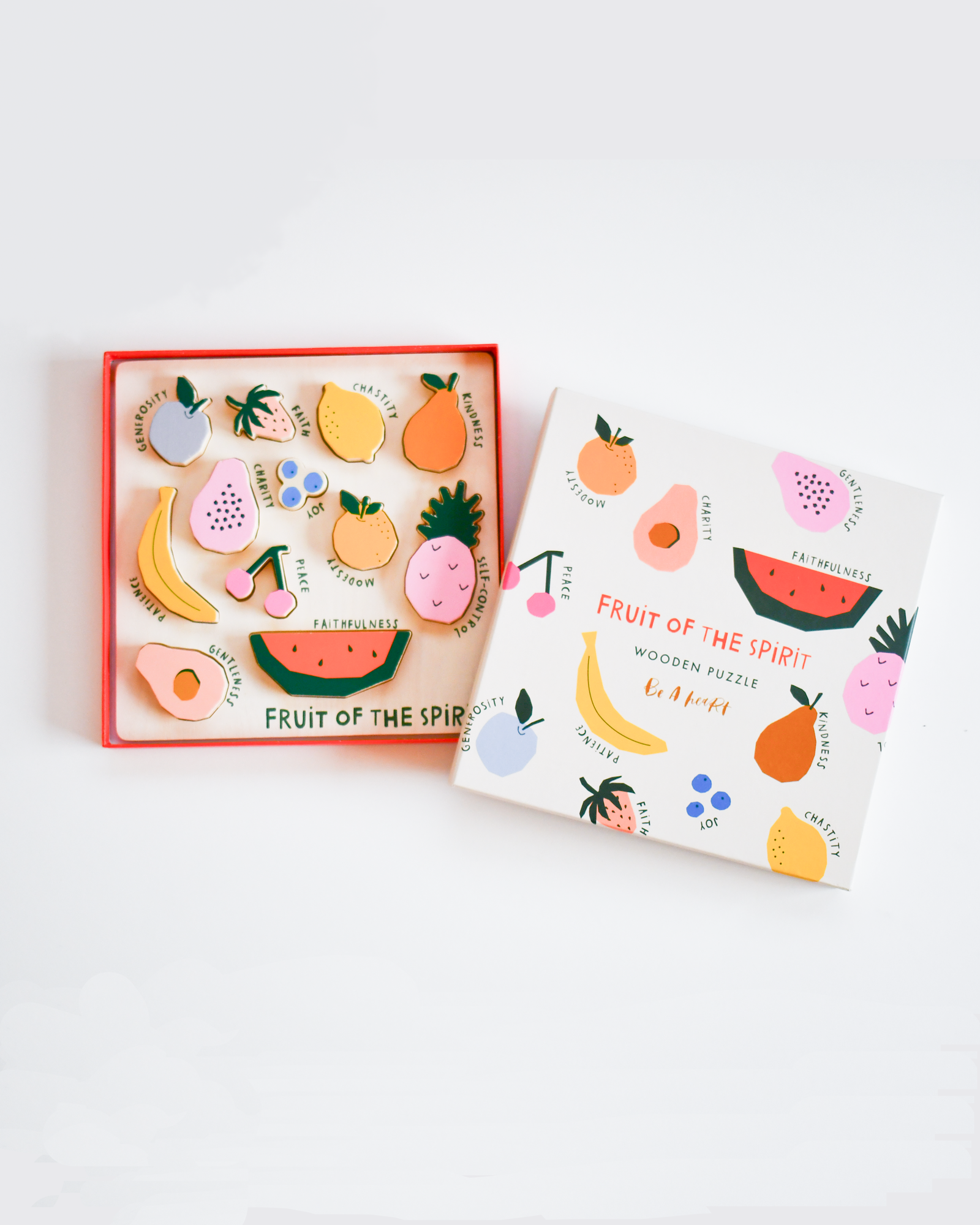 Catholic Fruit Of The Spirit Wooden Puzzle