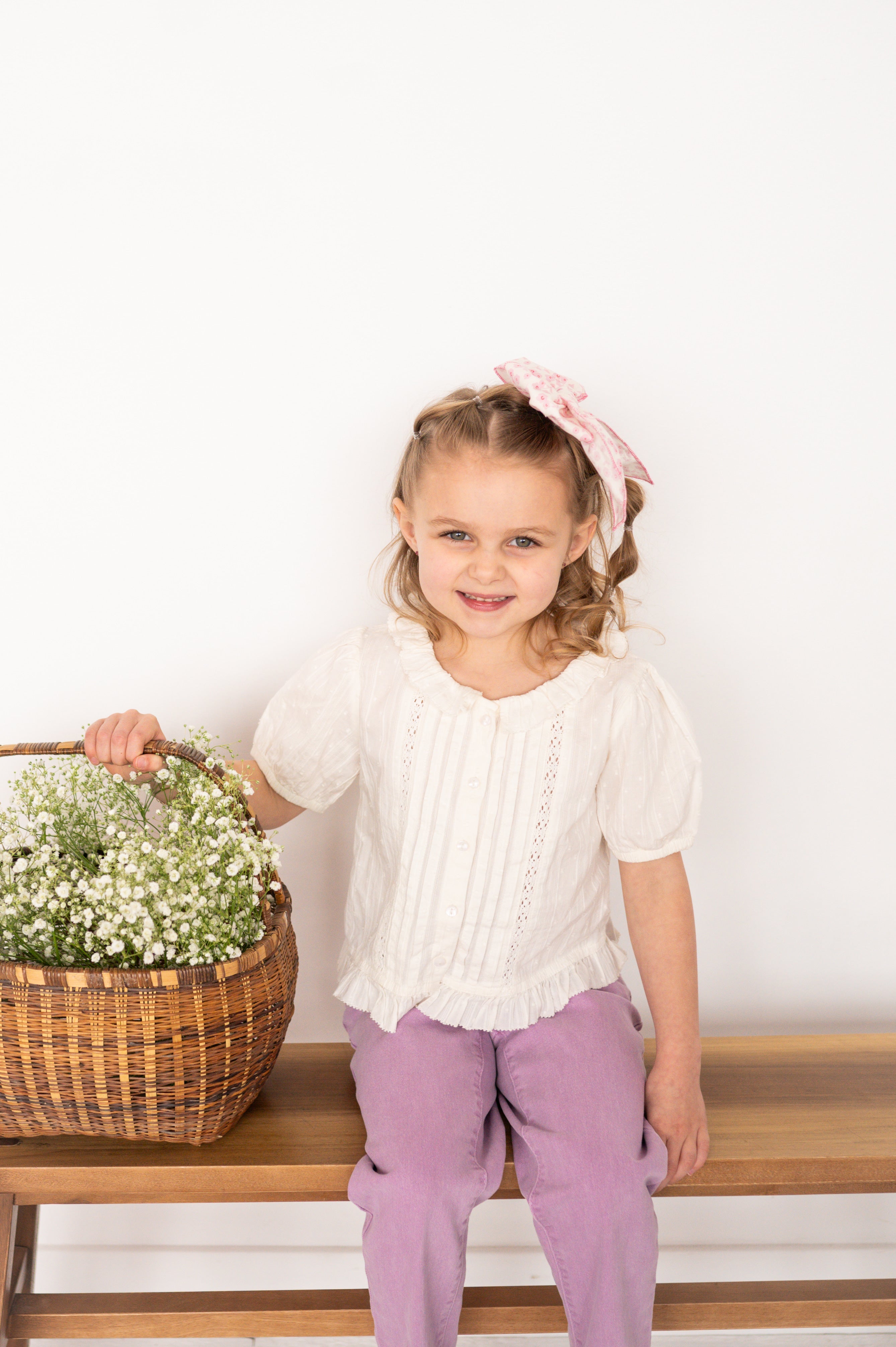 Pink Daisy | Party Bow