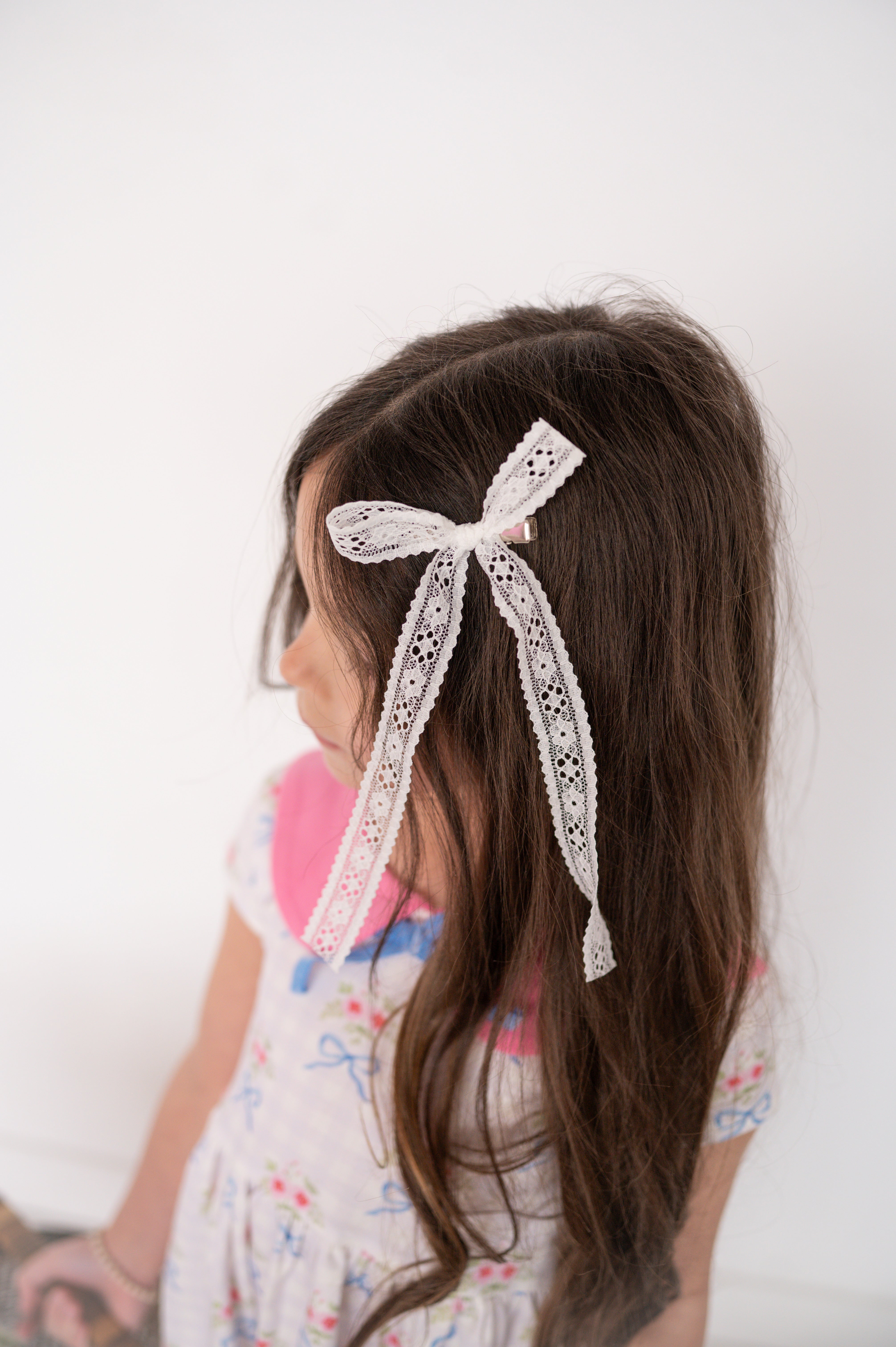 White Lace | Statement Ribbon Bow