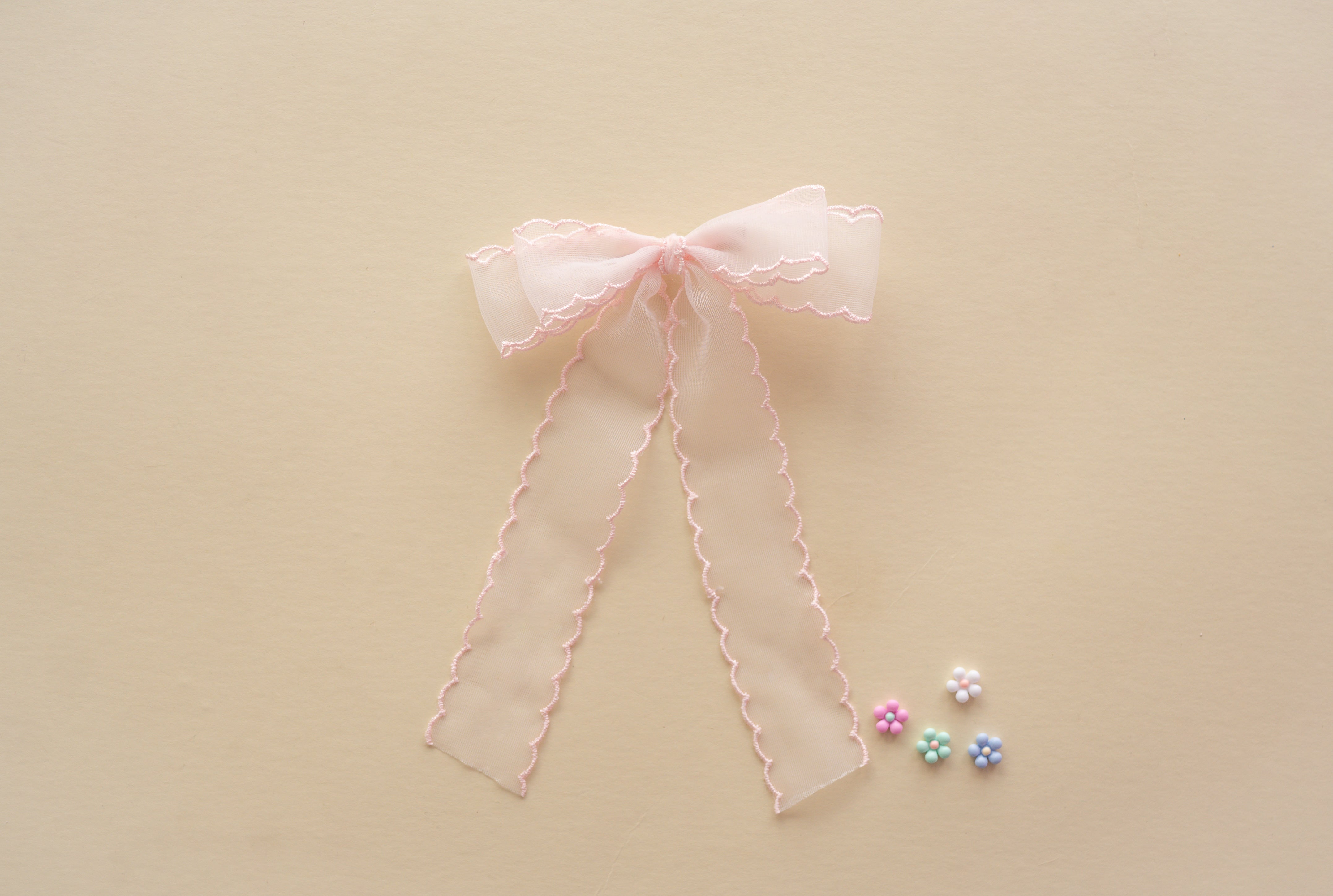 Pink Mist | Statement Ribbon Bow