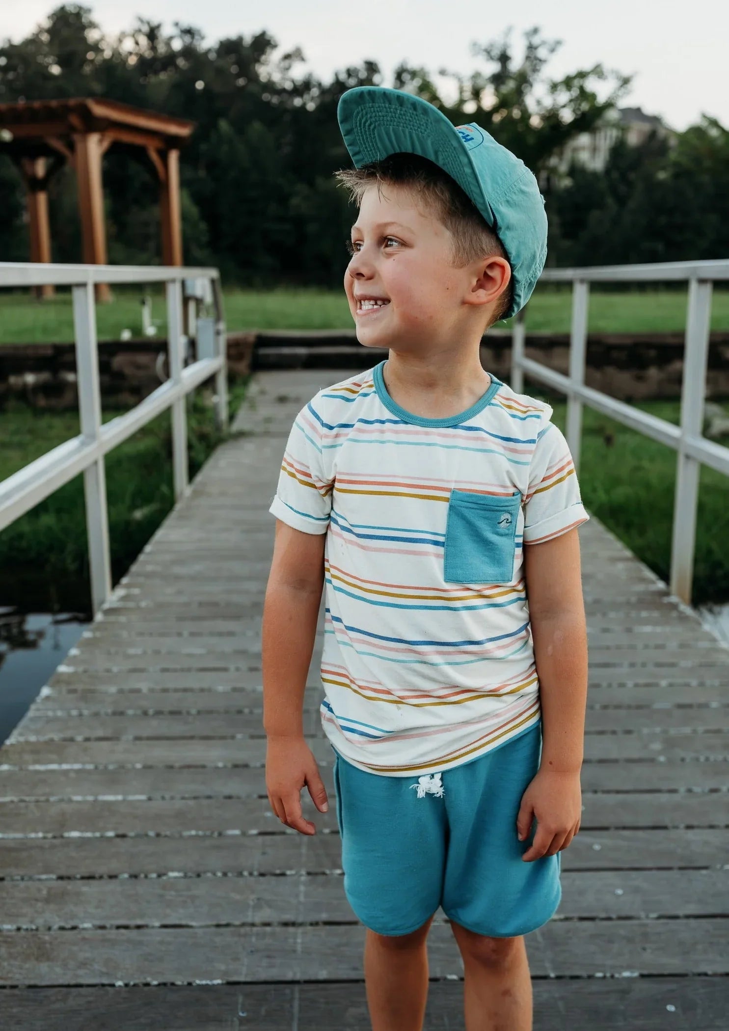 Kid's Coastal Stripe Set