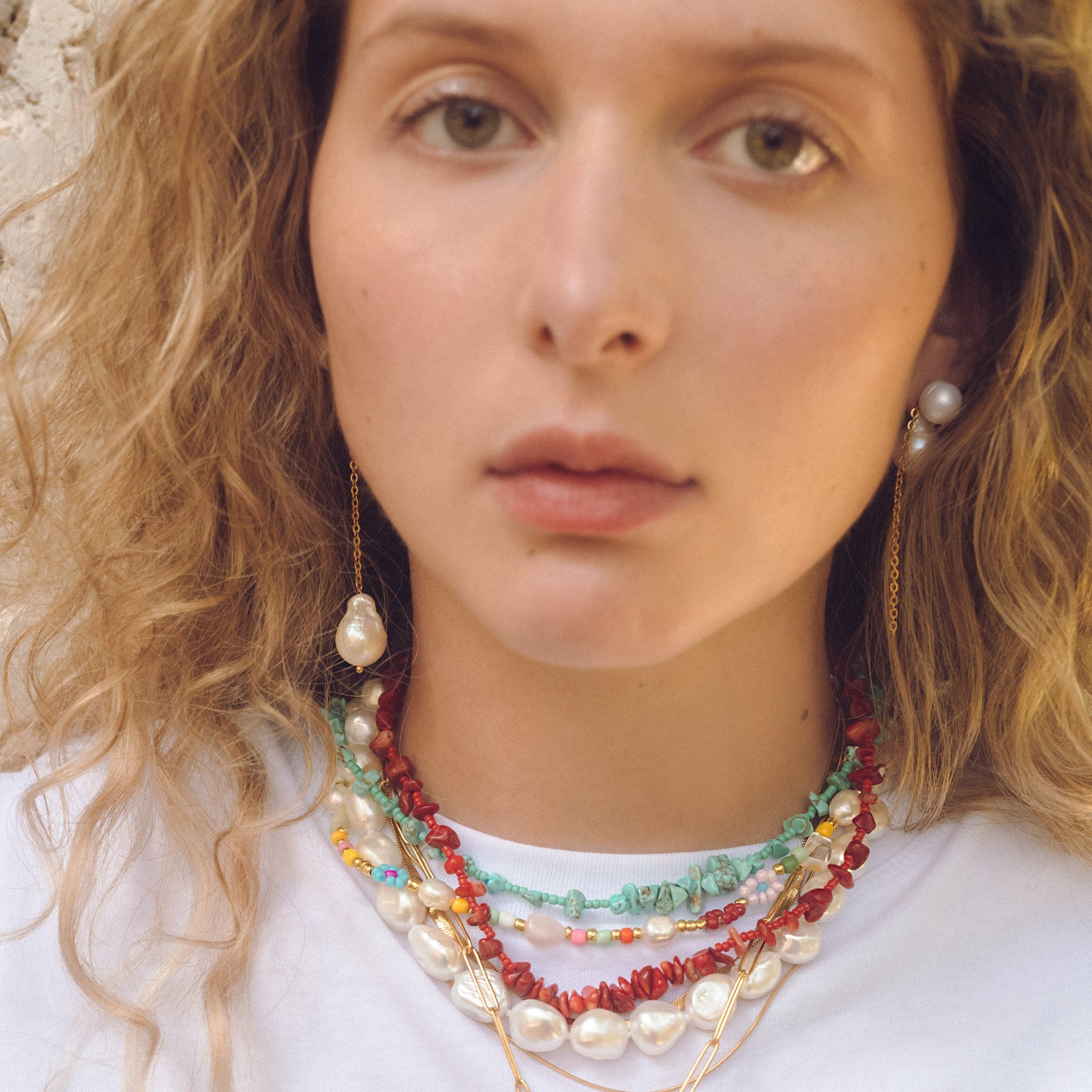 Freshwater Baroque Pearl Drop Earrings