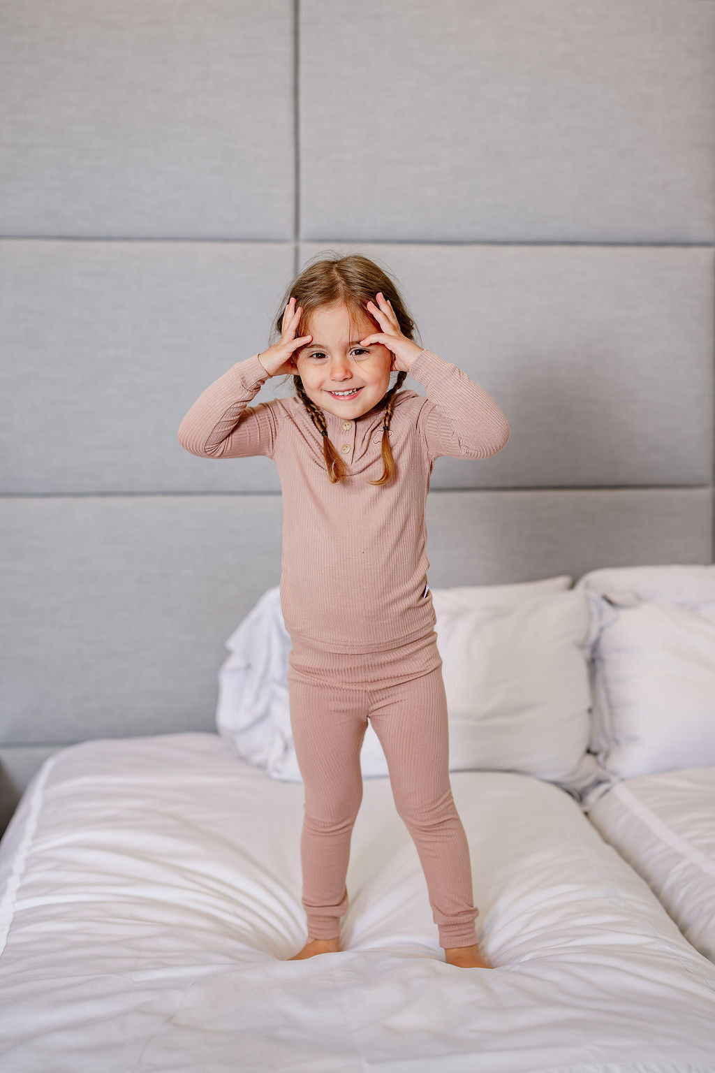 Henley Pj- Dusty Pink