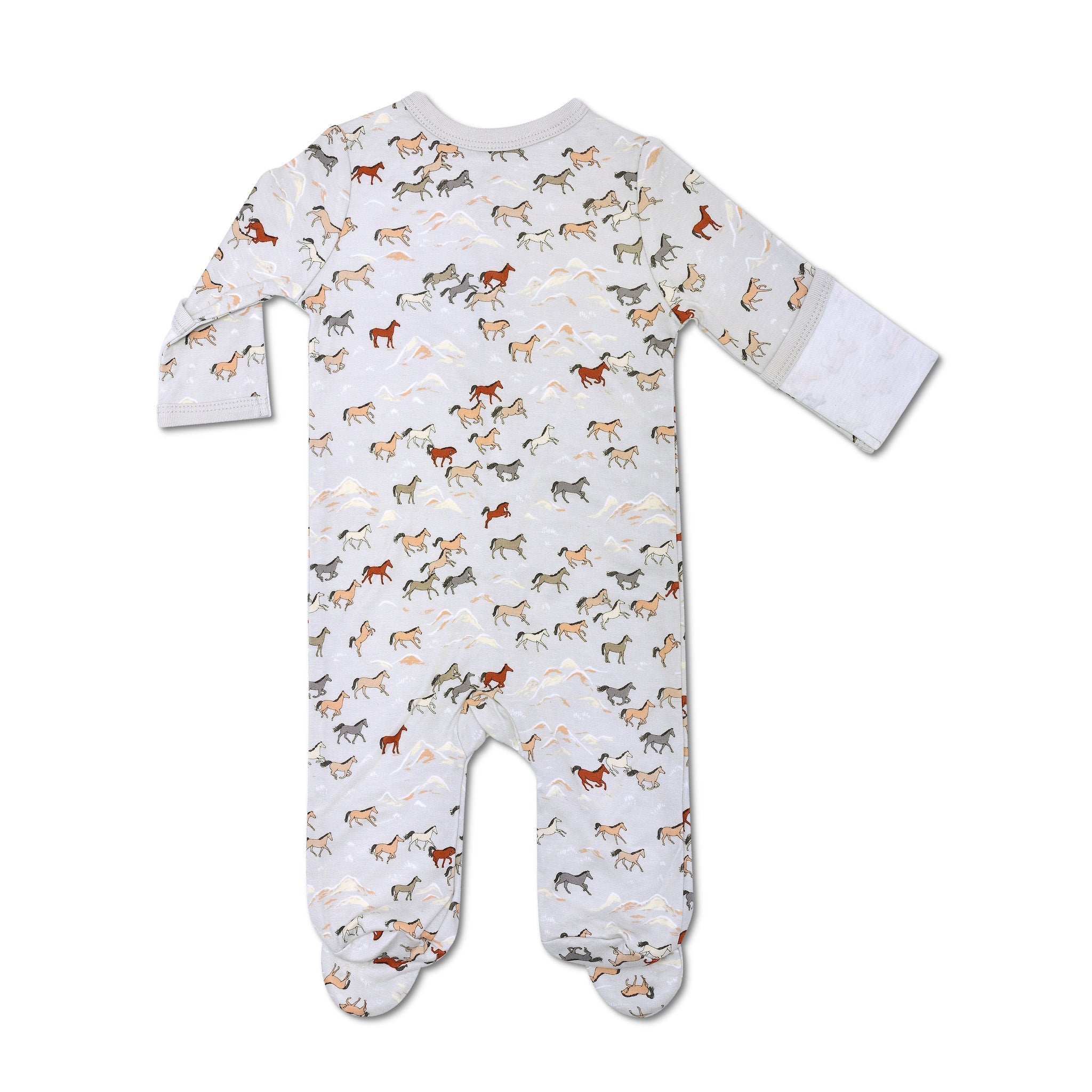 Bamboo Blend Footie - Wild Horses
