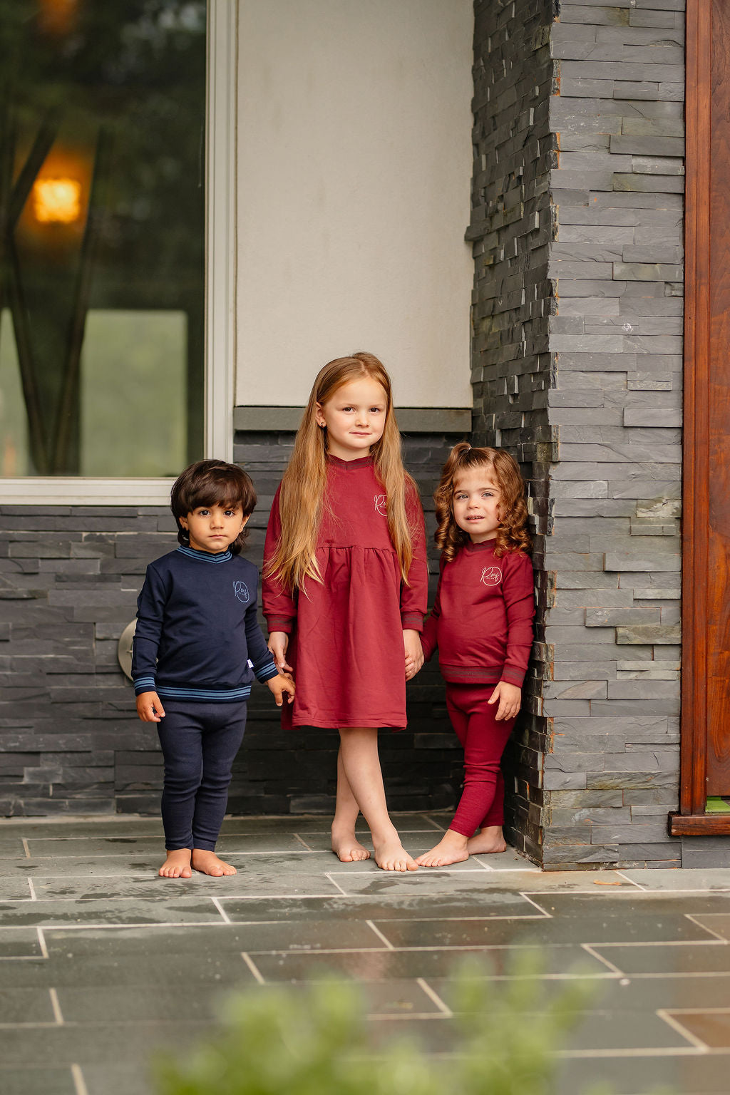 Varsity Dress- Burgundy