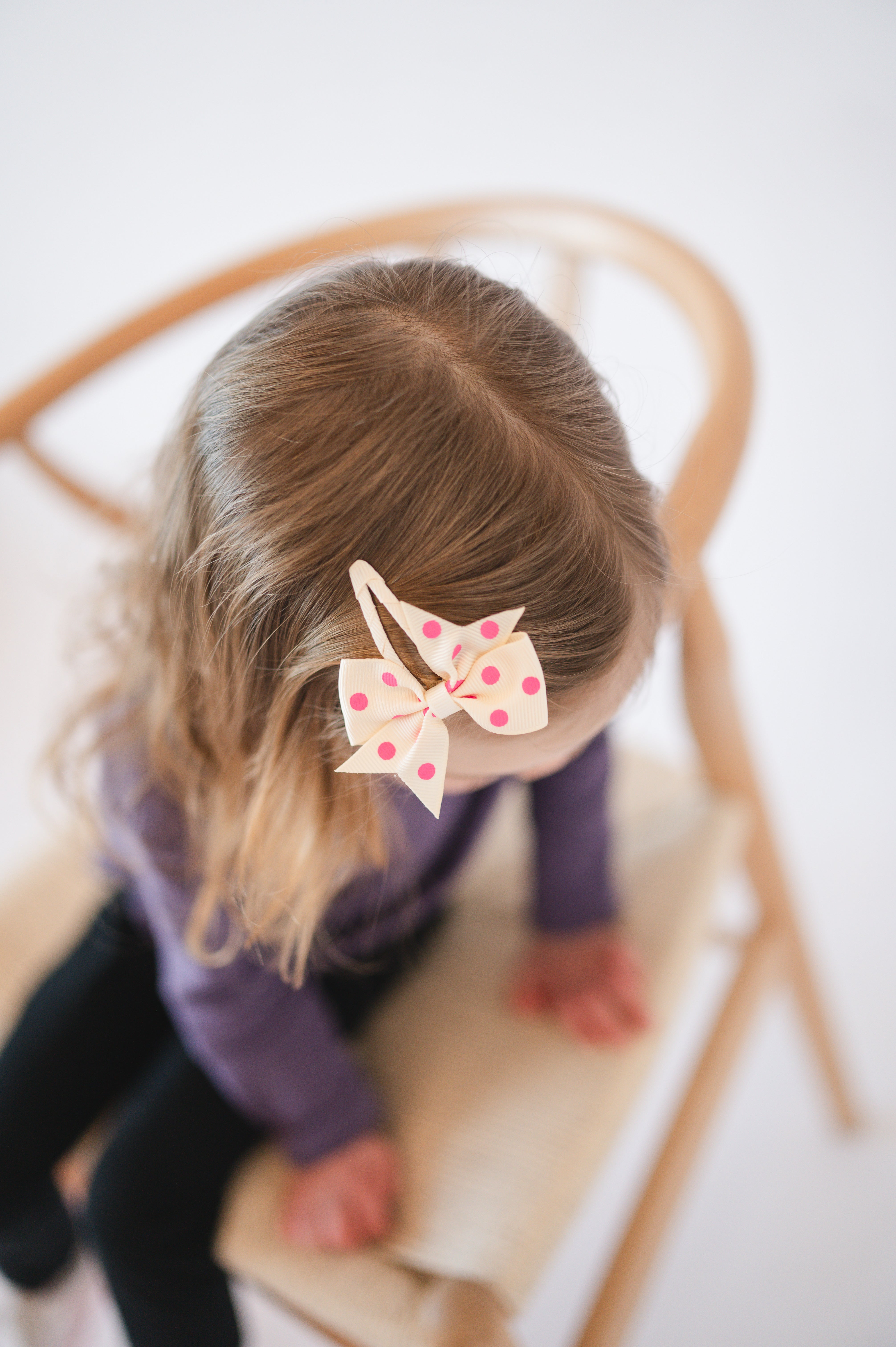 Pink Polka Dot | Snap Clip Set