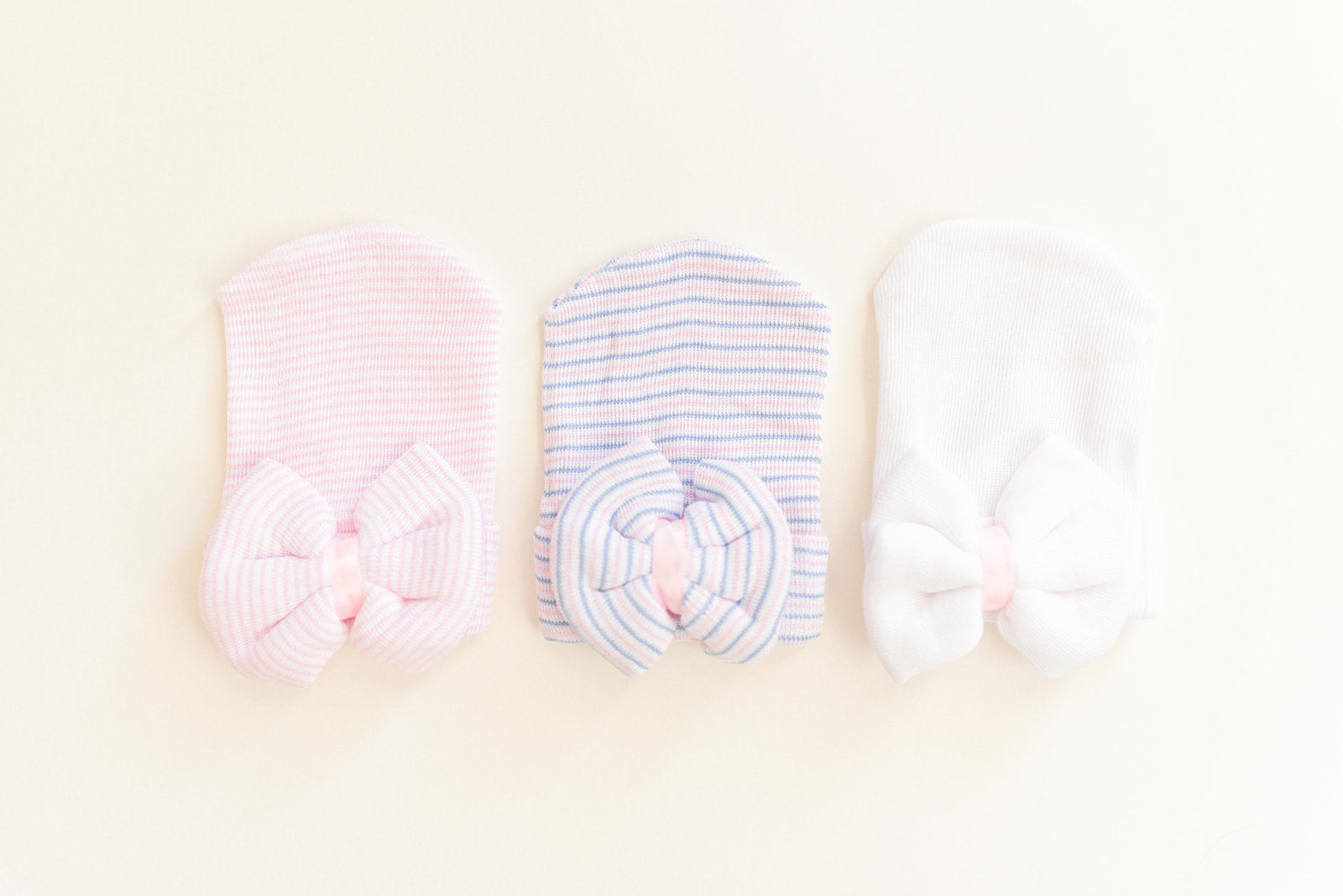 Newborn Baby Girl Hat With Bow