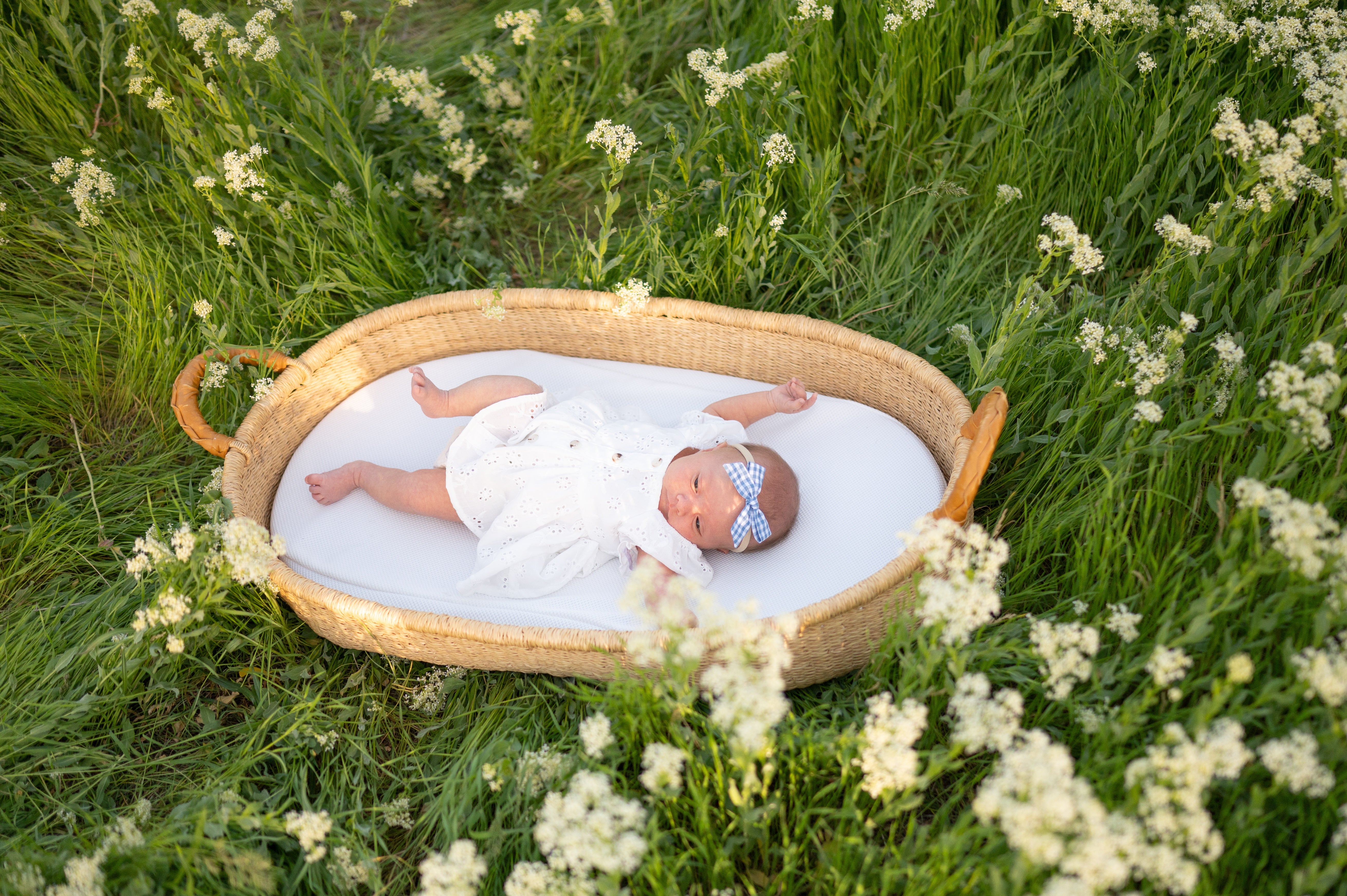 Gingham Glory- Blue | Hand-tied Bow