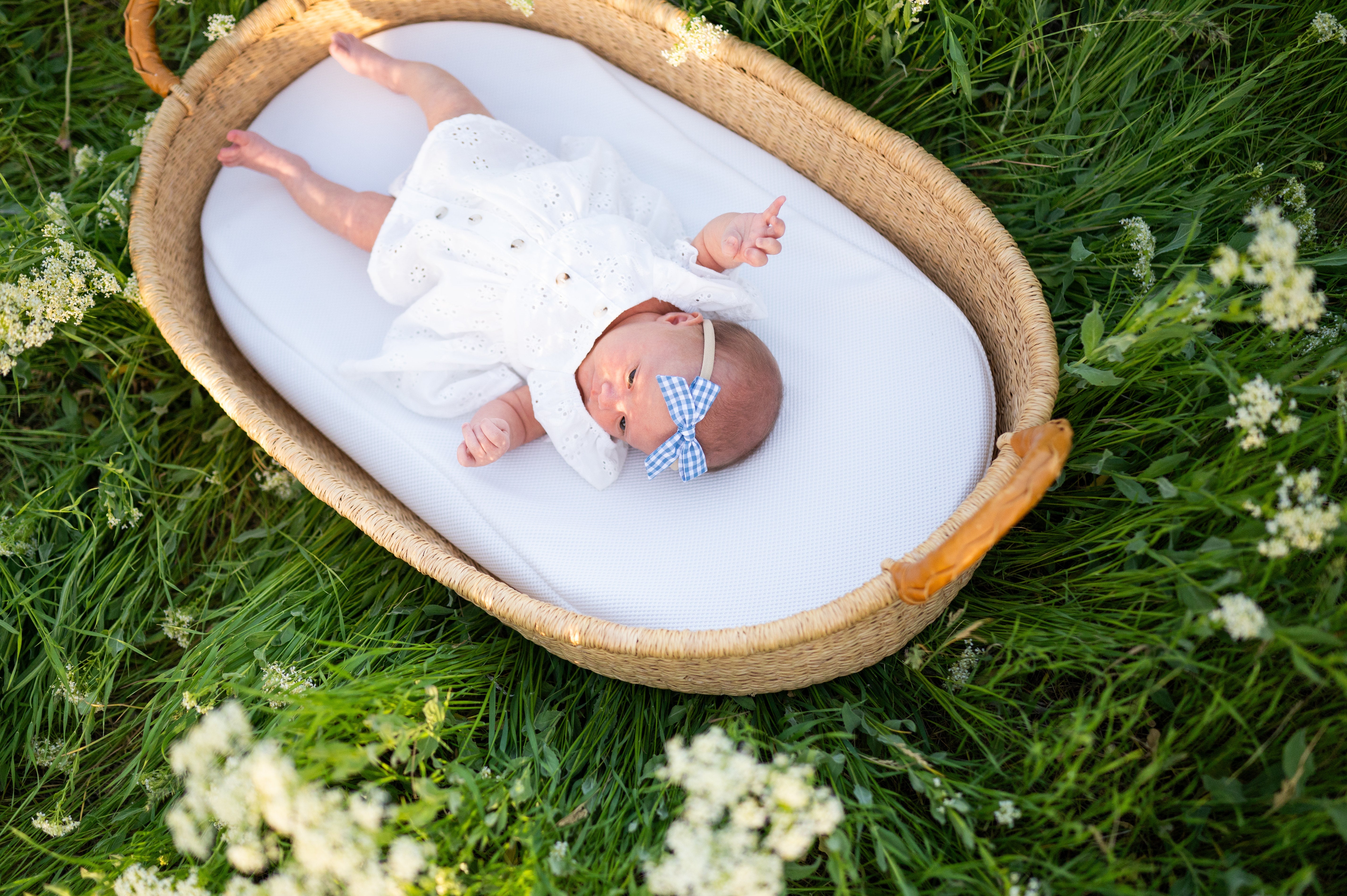 Gingham Glory- Blue | Hand-tied Bow
