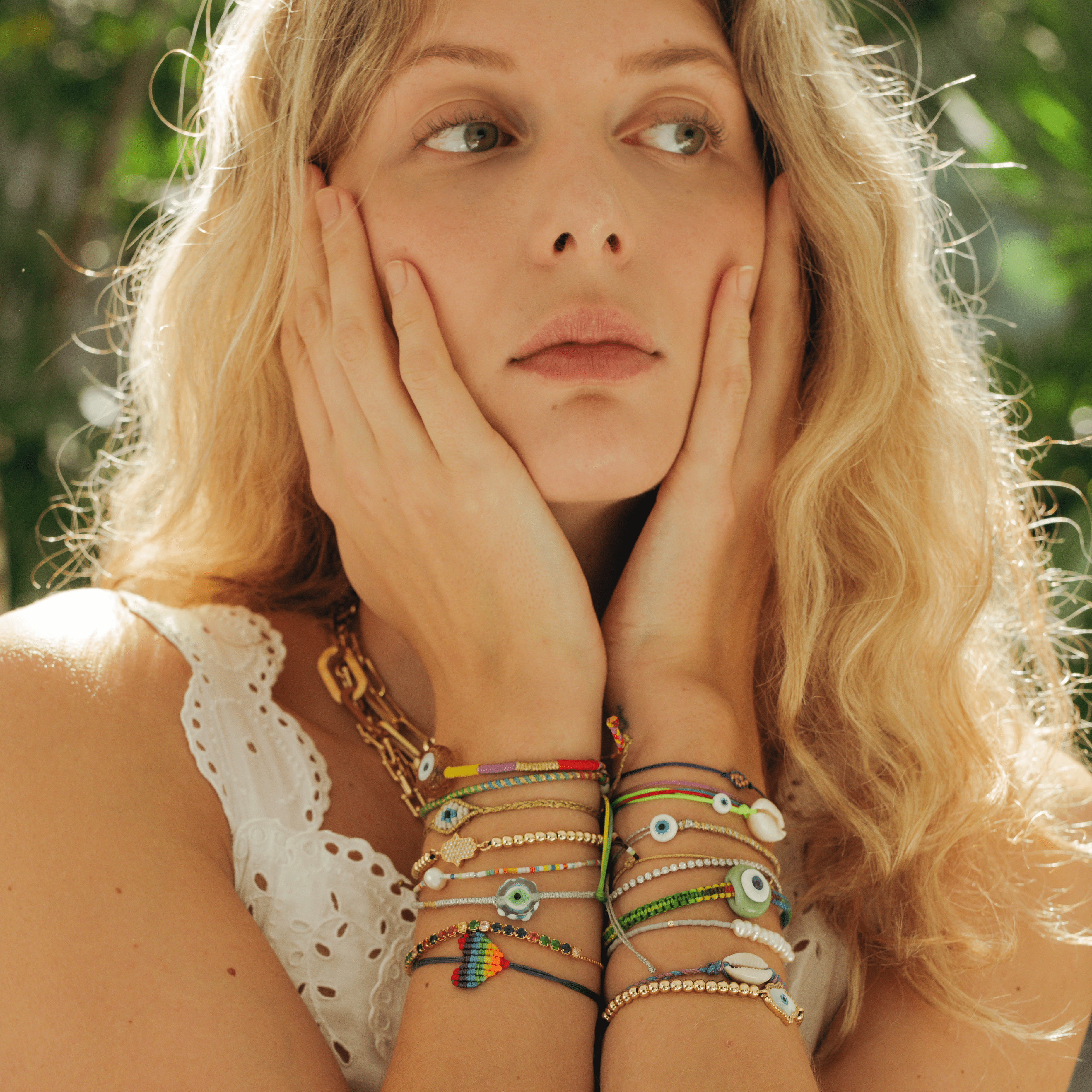 Rainbow Heart Bracelet